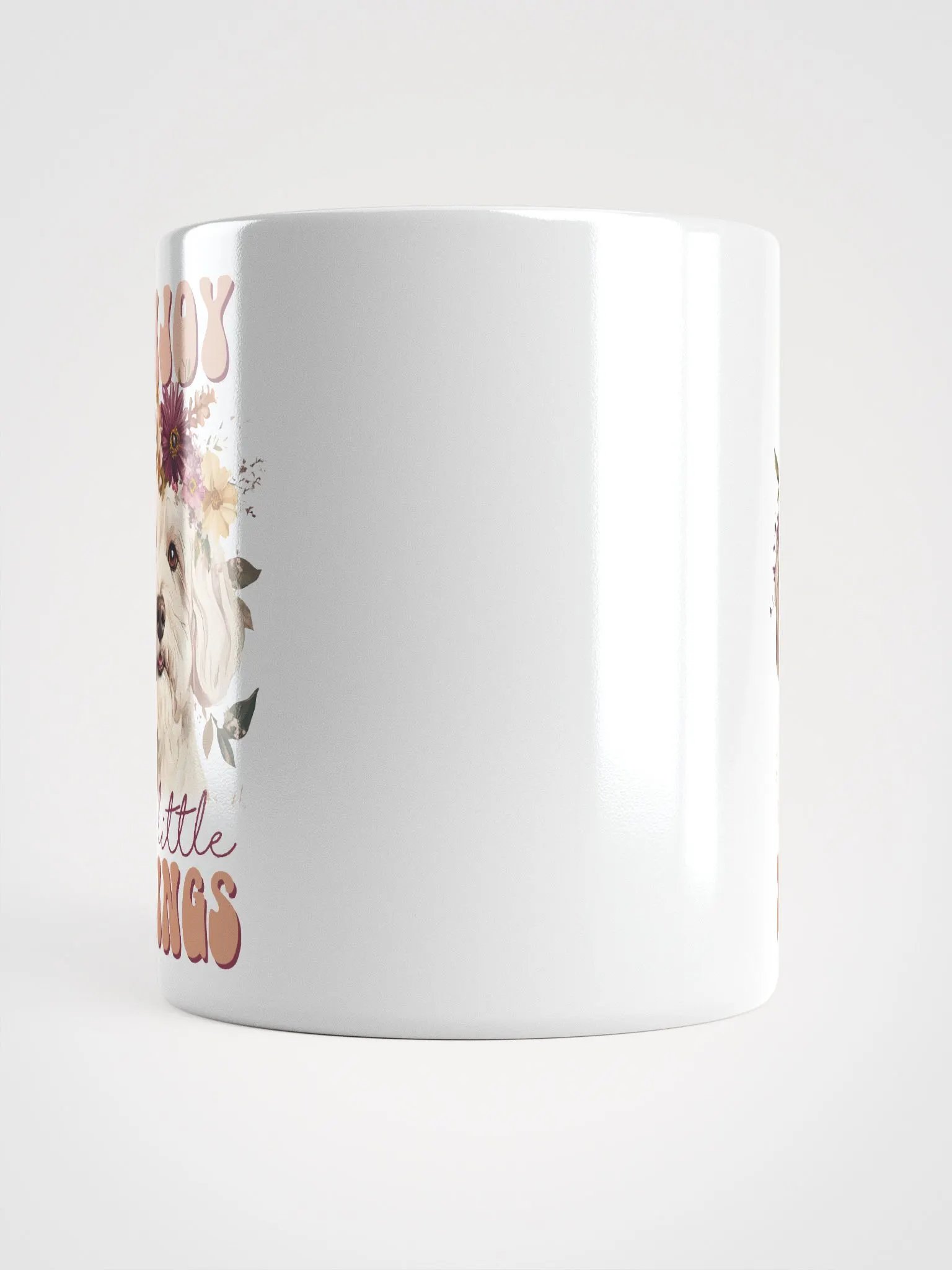Enjoy The Little Things Floral Dog Mug product image (5)