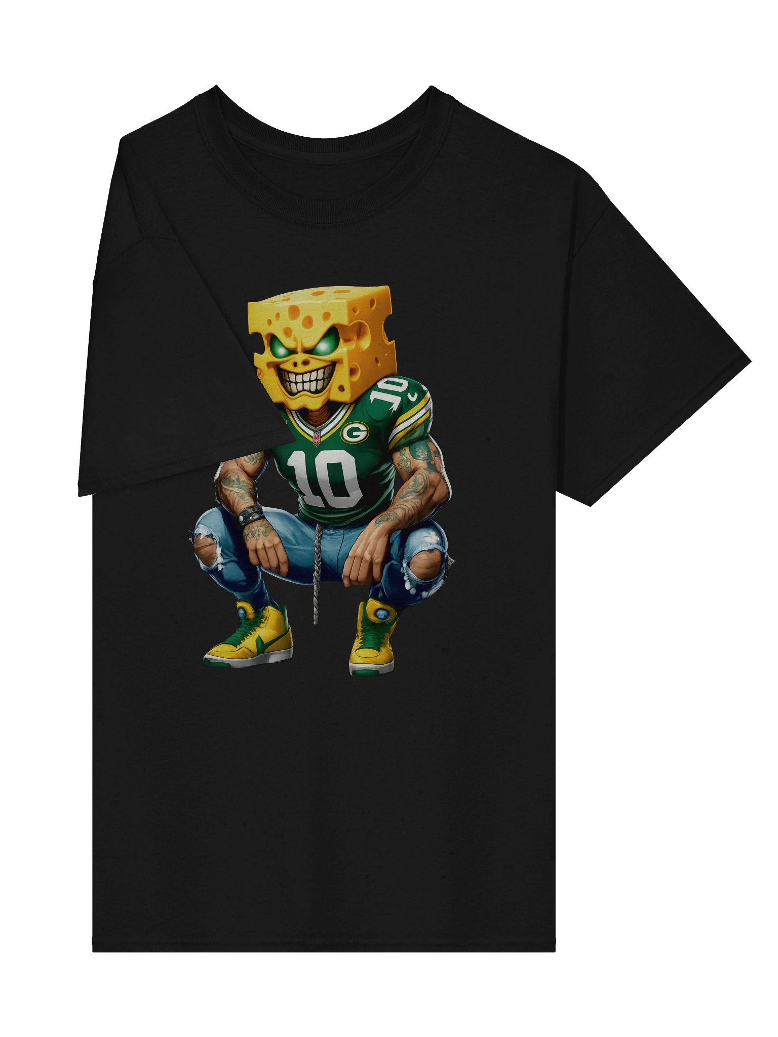 Menacing Cheesehead Footballer Tee product image (3)