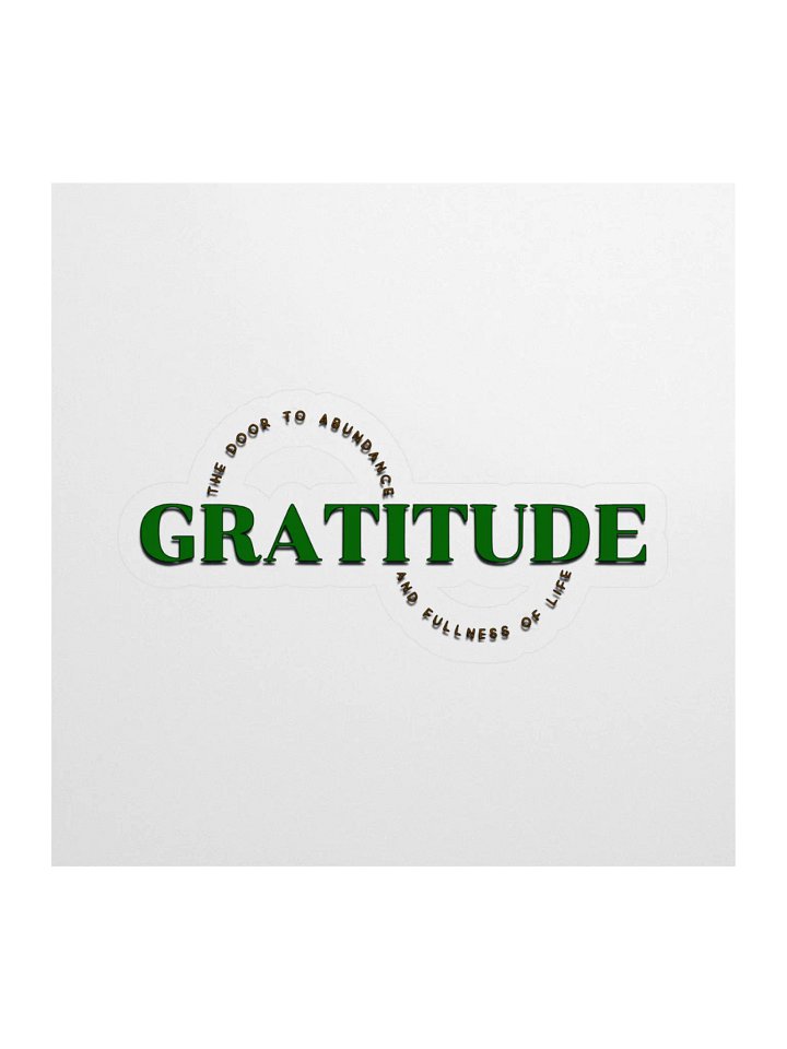 Abundance of Gratitude Kiss Cut Stickers product image (1)