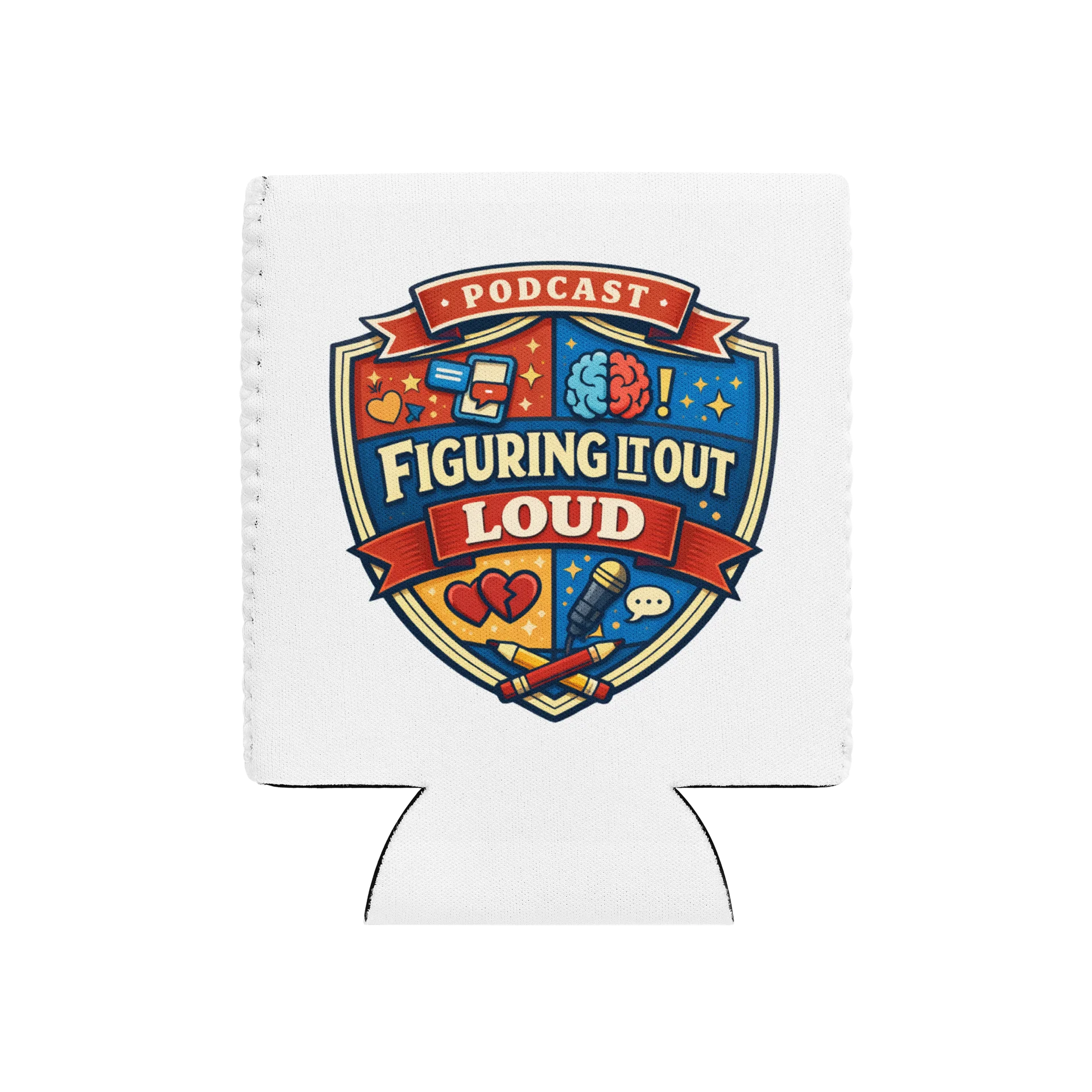(LIMITED EDITION) Figuring it out loud crest stubby holder product image (1)