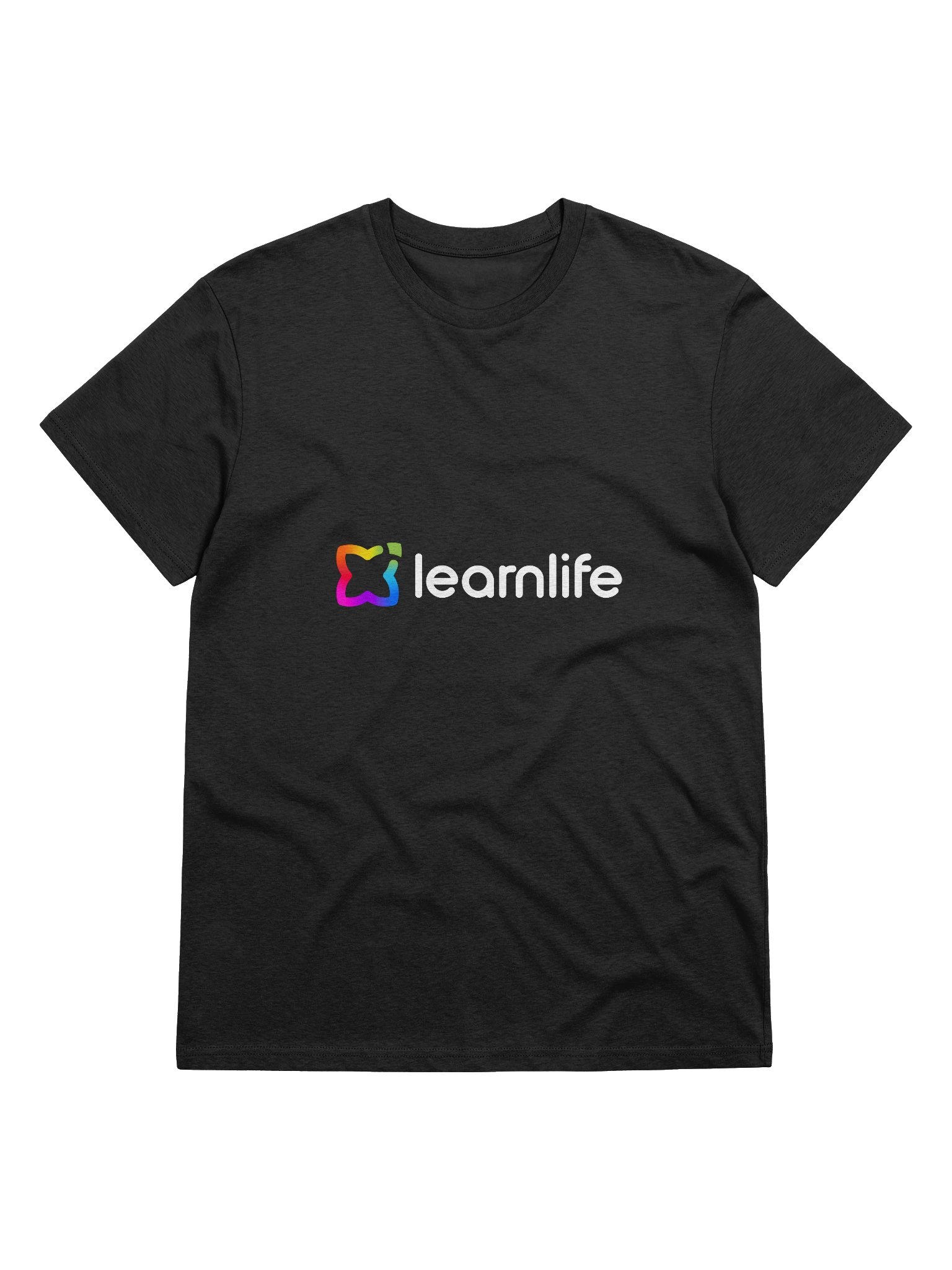 Adult/Teen Tee - Organic - Horizontal Logo - Rainbow & Charcoal product image (1)