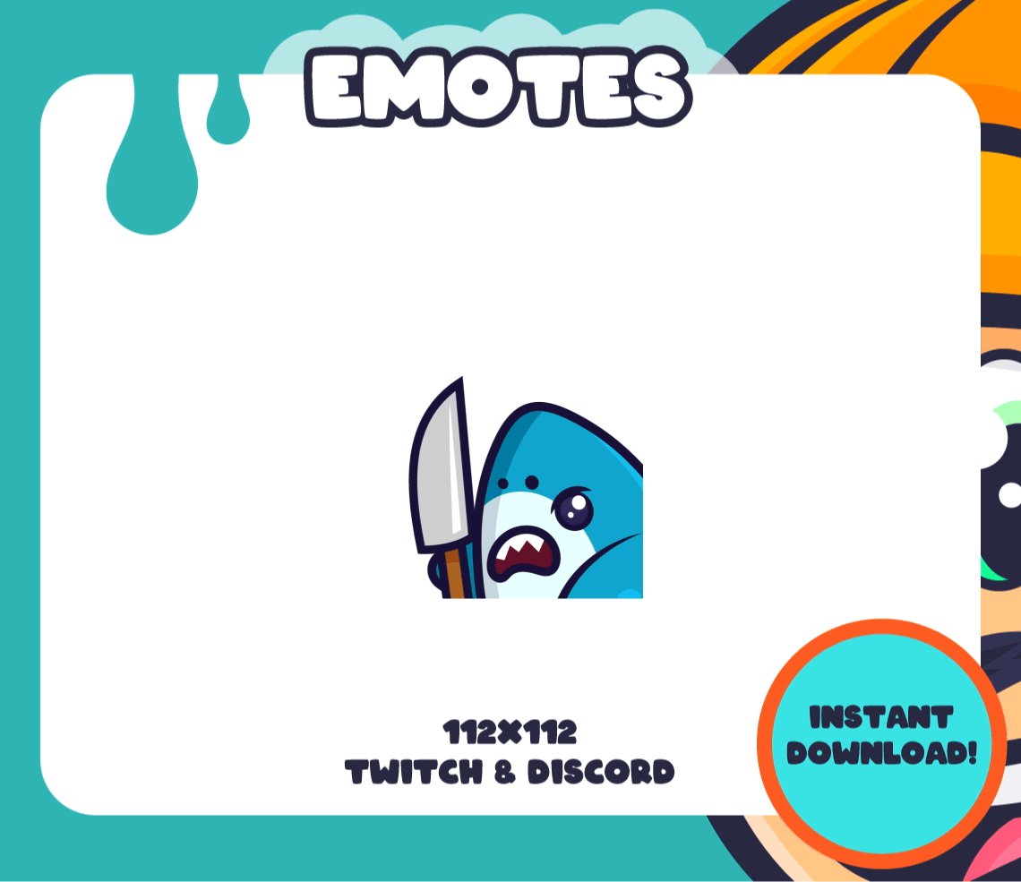 *Animated* Shark Knife Emote product image (1)