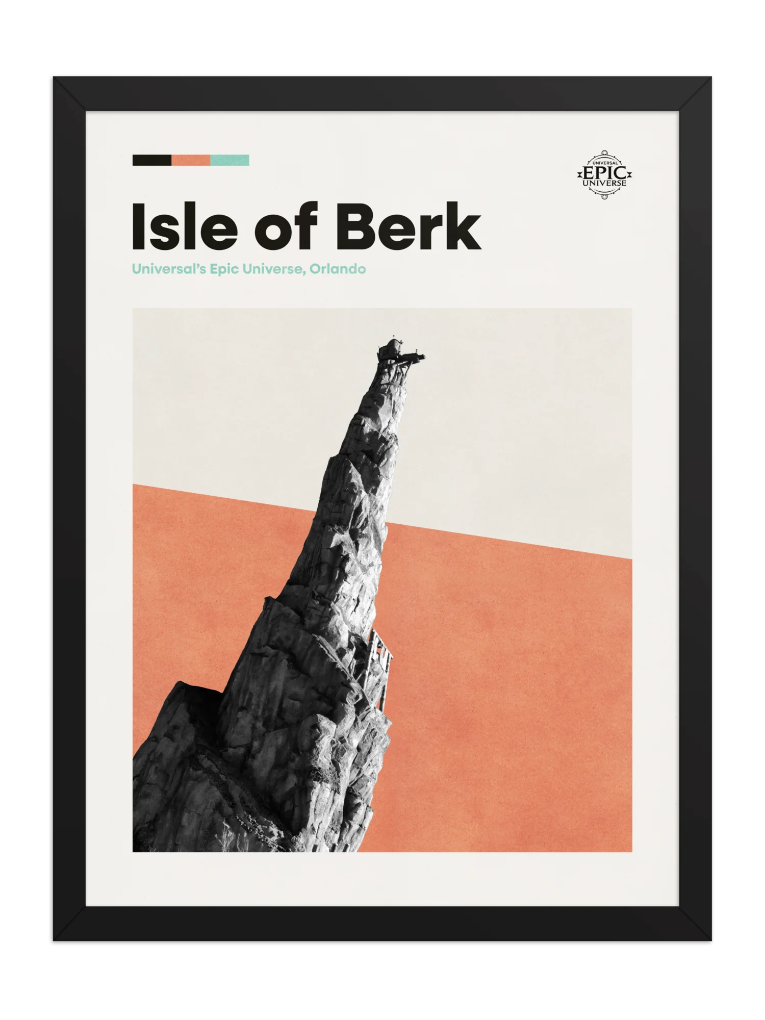 Isle of Berk Mid-Century Modern Poster product image (1)