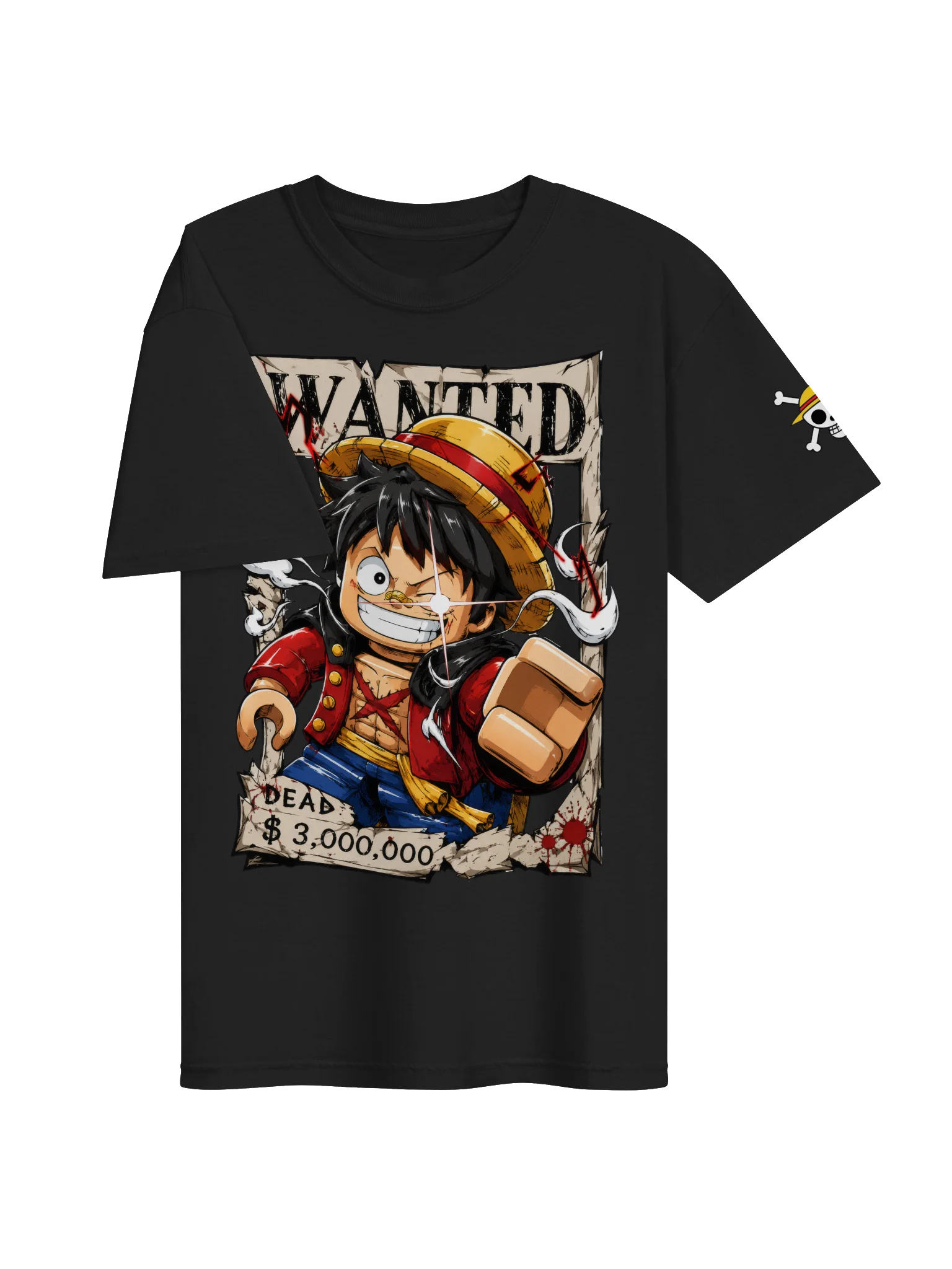 Wanted Pirate Anime Poster Lego-Style Tee product image (12)