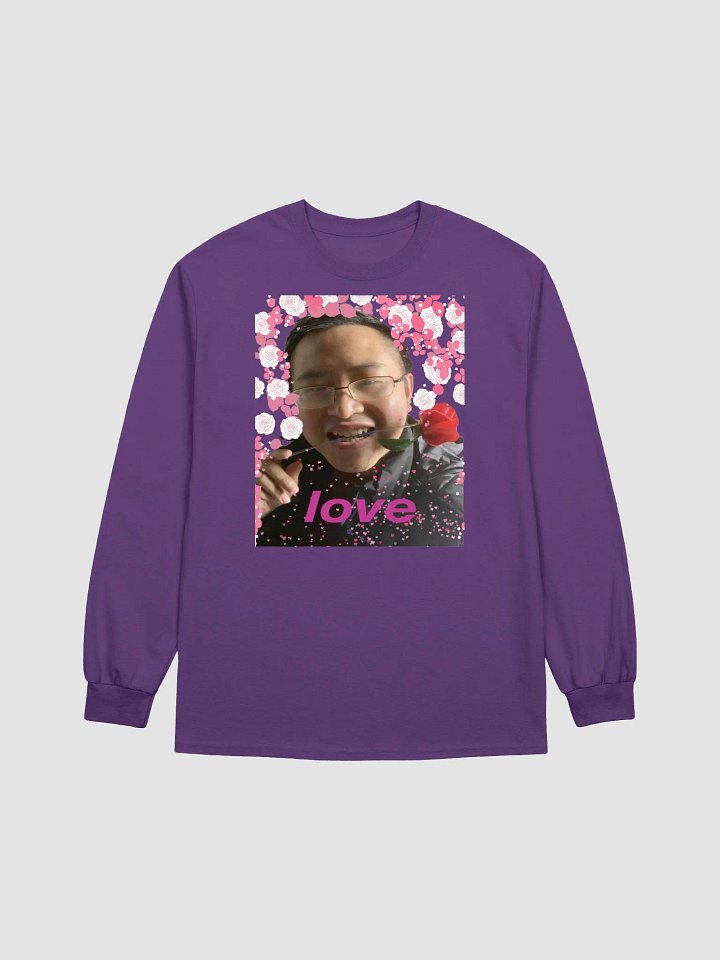 Gildan Ultra Cotton Long Sleeve T-Shirt: rose love product image (3)