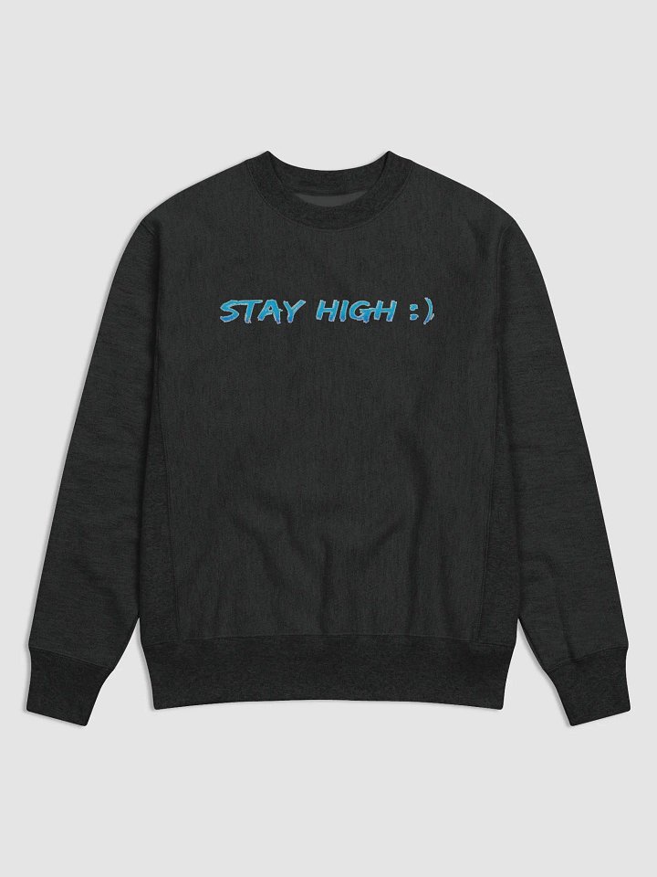 Champion Cotton Max Stay High Sweatshirt (Blue Text) product image (1)