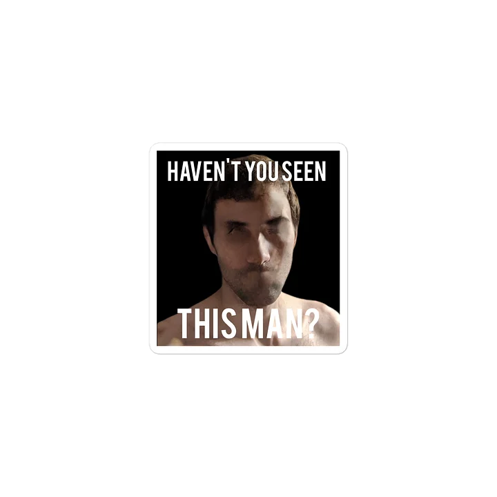 Missing Poster - Die-Cut sticker product image (2)
