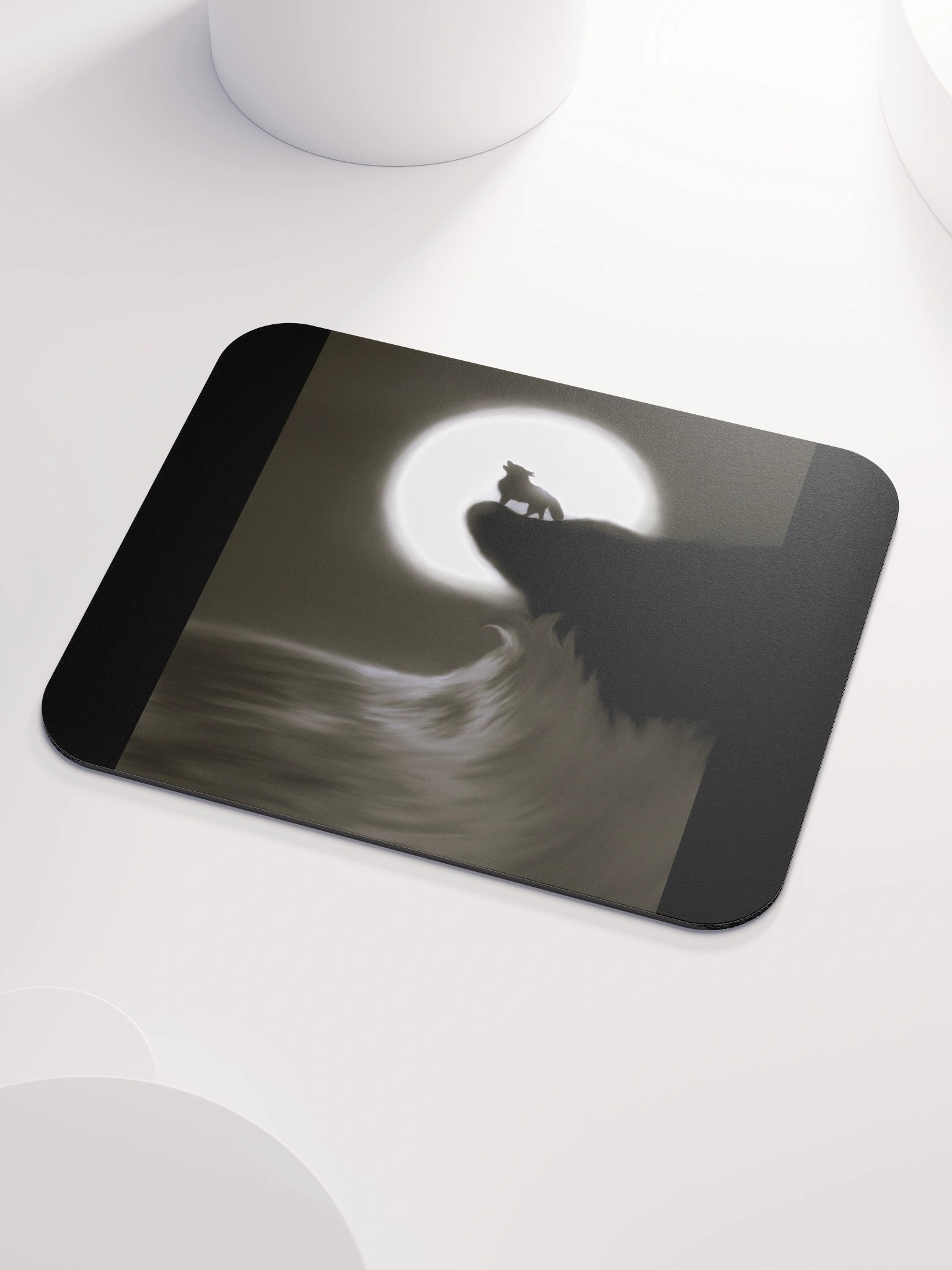 "Wolf on Cliff" Classic Mouse Pad product image (3)