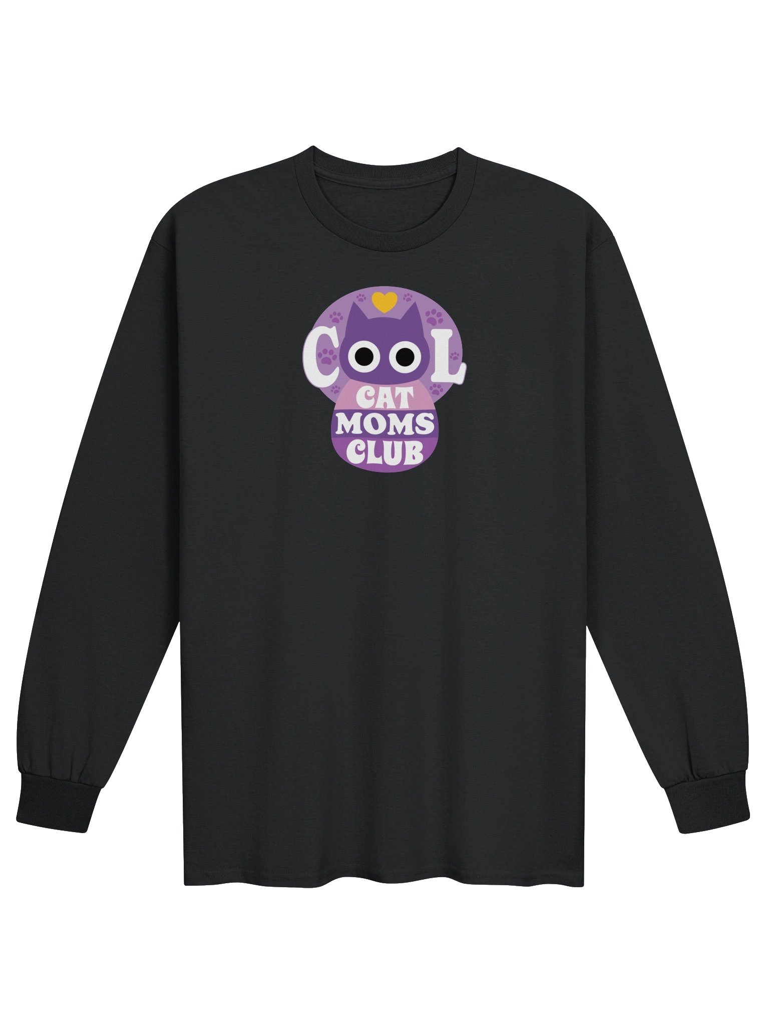 Cool Cat Moms Club 1 - Unisex Adult Long Sleeve T-shirt product image (1)