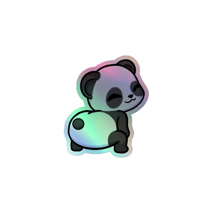 Panda Twerk Holographic Sticker product image (1)
