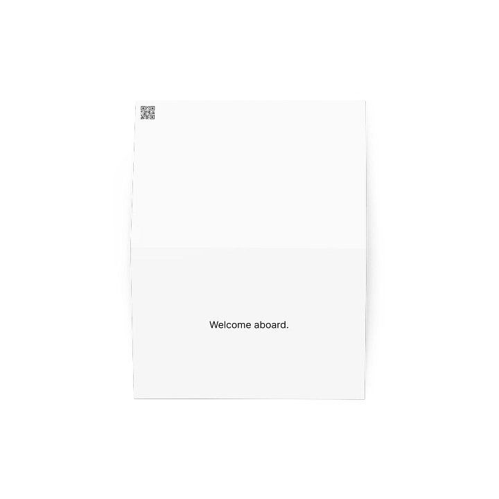 Midnight Mystery Greeting Card - Welcome aboard. product image (2)