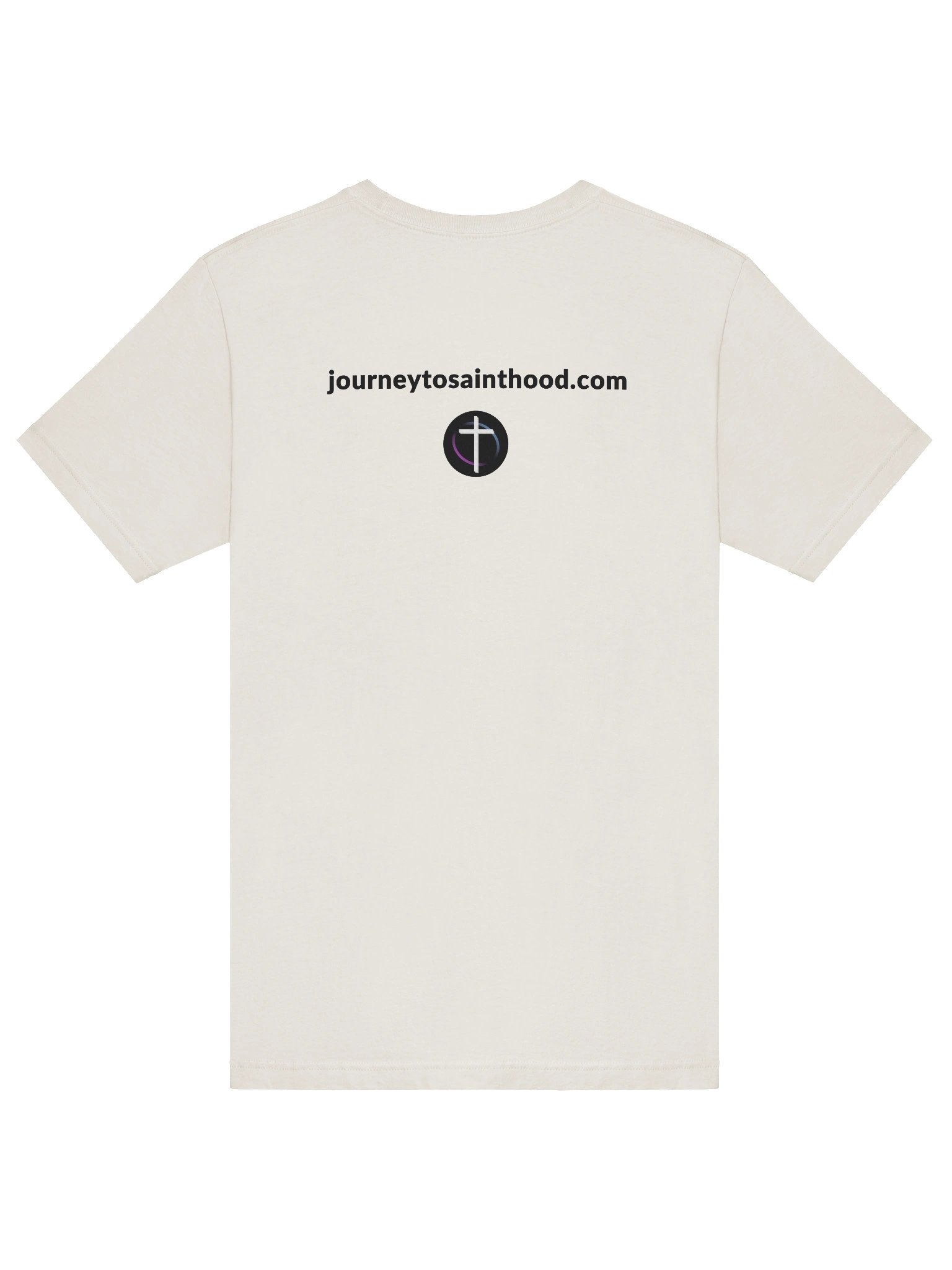 Be Saintly T-Shirt - Light with Black Lettering product image (78)