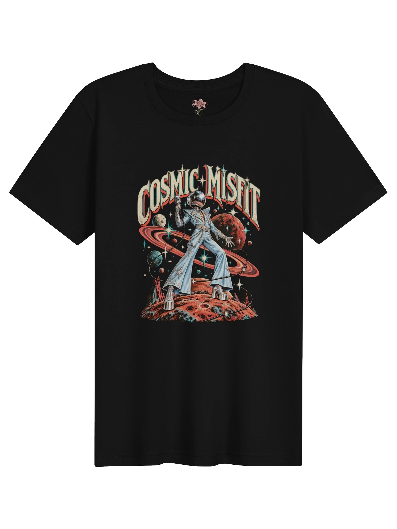 Cosmic Misfit – Retro Glam Space Tee product image (1)