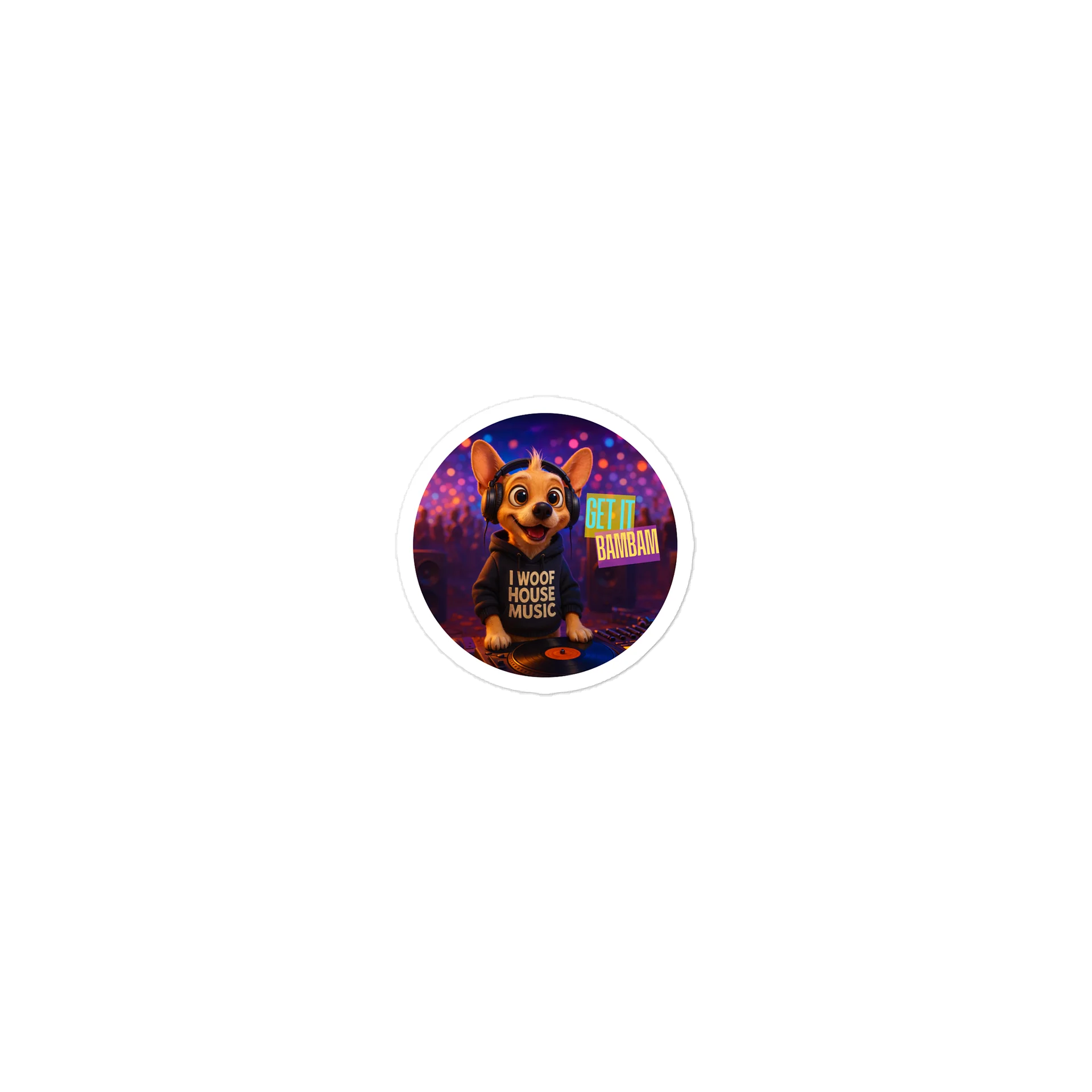 House Head Dog Die Cut Sticker product image (1)