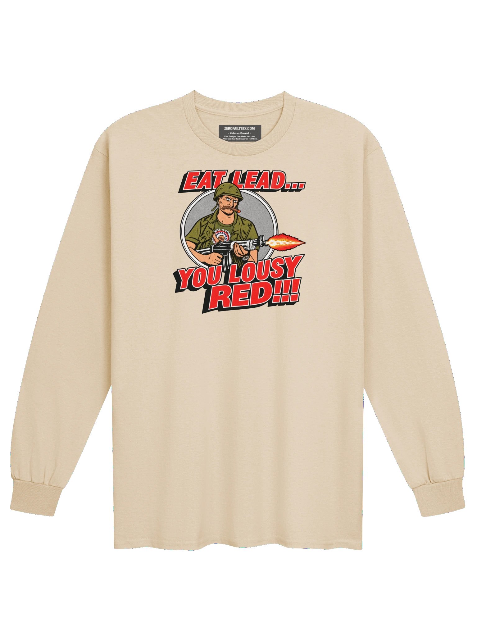 EAT LEAD... YOU LOUSY RED!!! Cotton Long Sleeve T-Shirt product image (13)