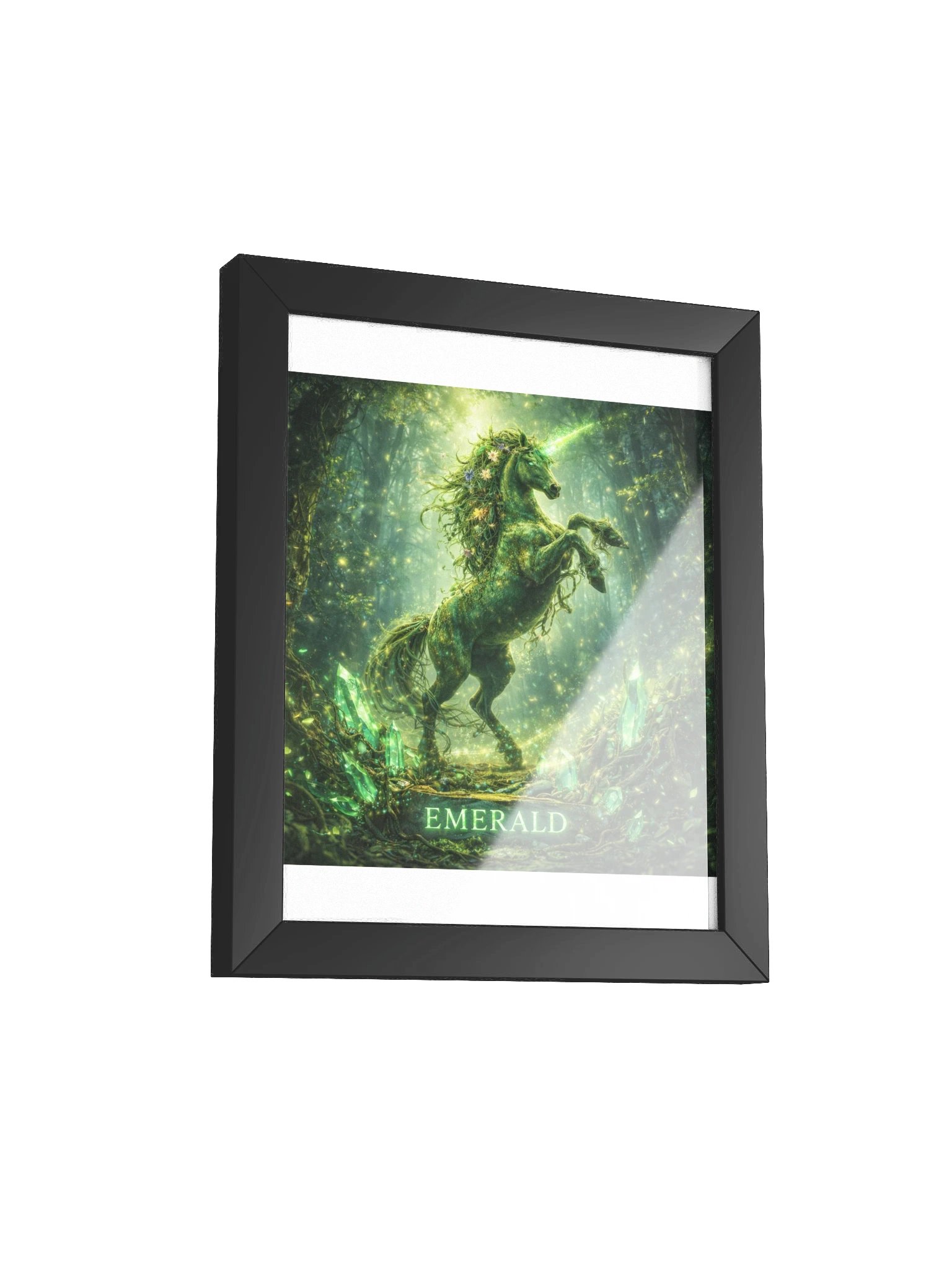 Emerald Unicorn Framed Poster product image (100)