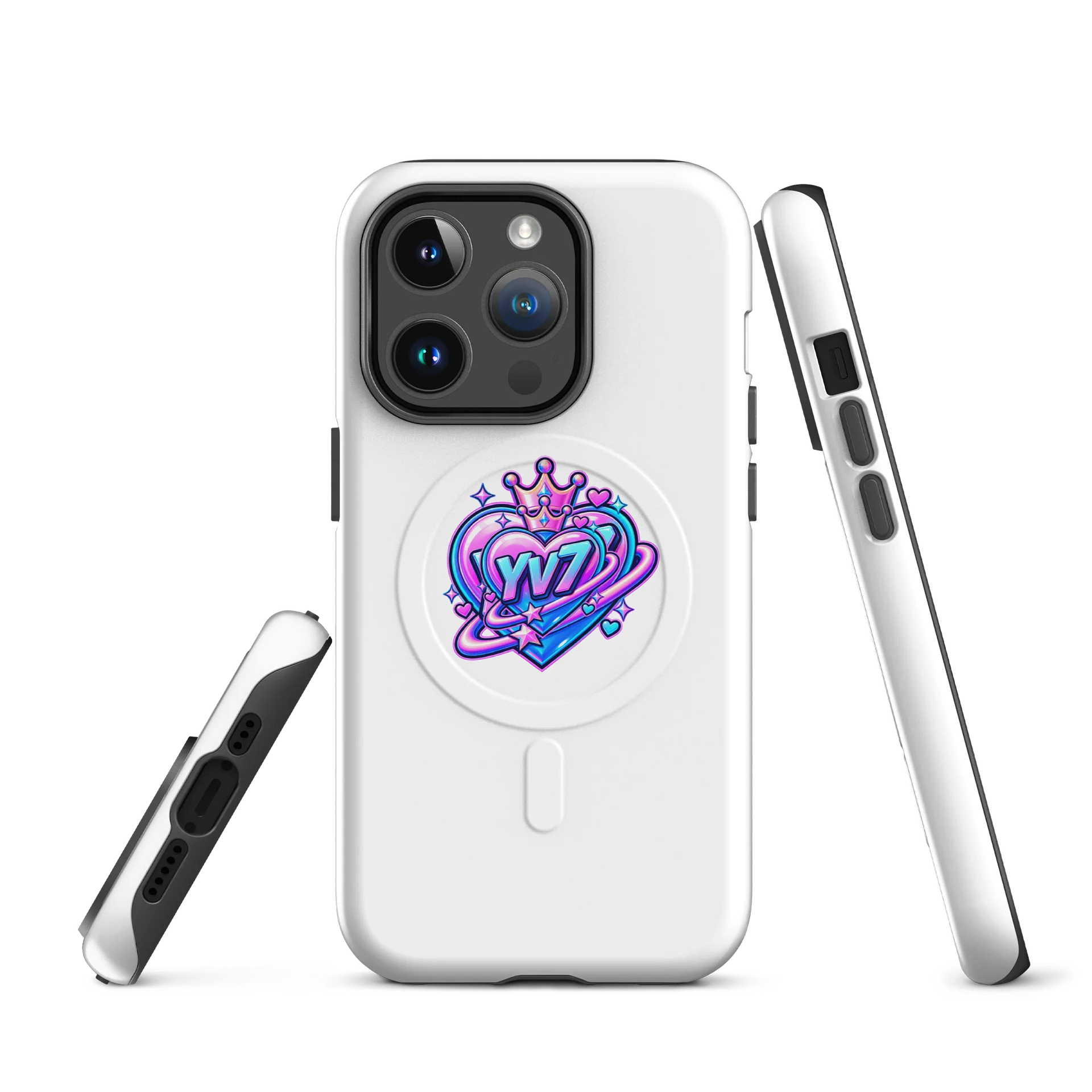YunaVibes7 Phone Case — Cute K-Pop Gamer Aesthetic | YV7 TwinVerse77 Protective Case product image (3)