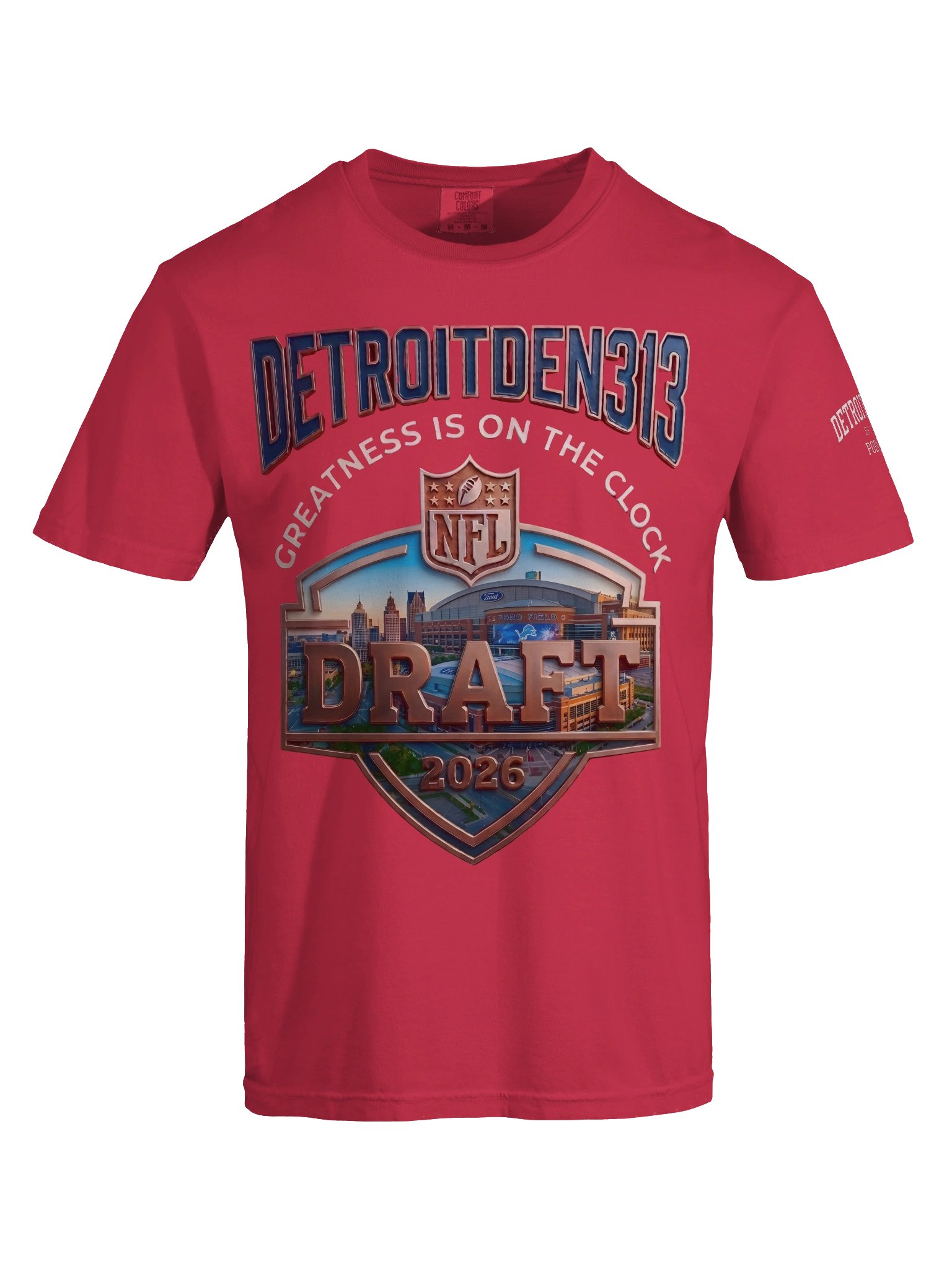 DetroitDen313 2026 Draft Shield Tee product image (7)