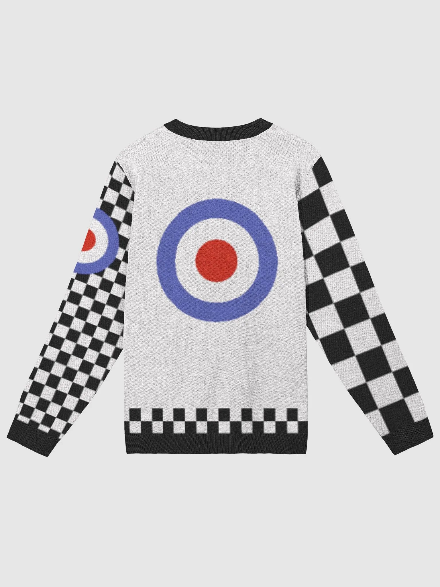 White Mod Dot Racer Crewneck product image (2)