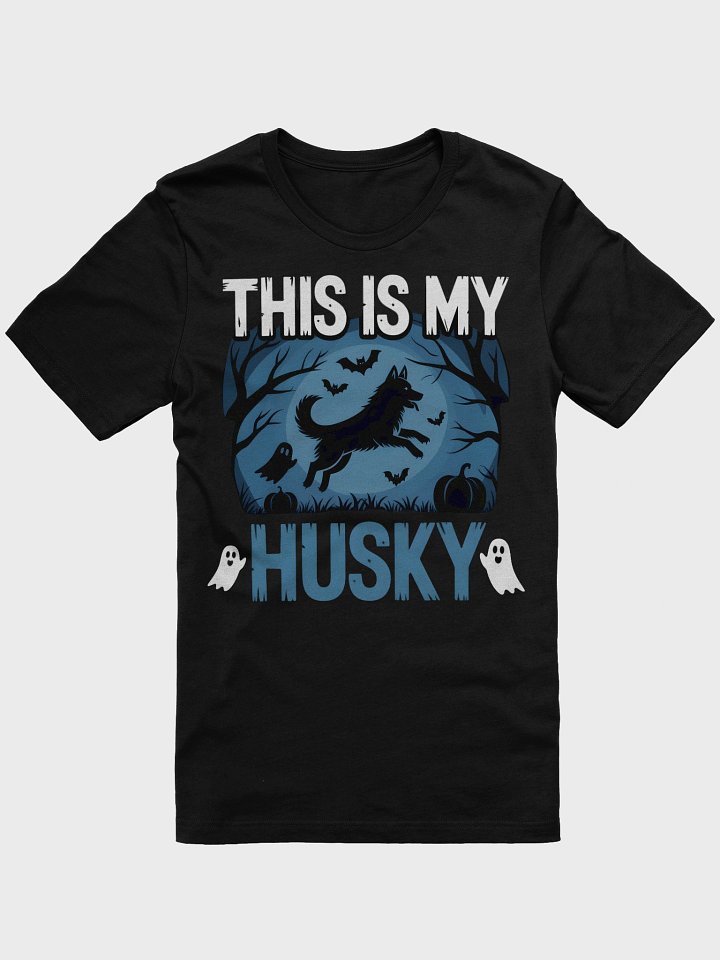 Halloween Husky Night Sky T-Shirt product image (1)