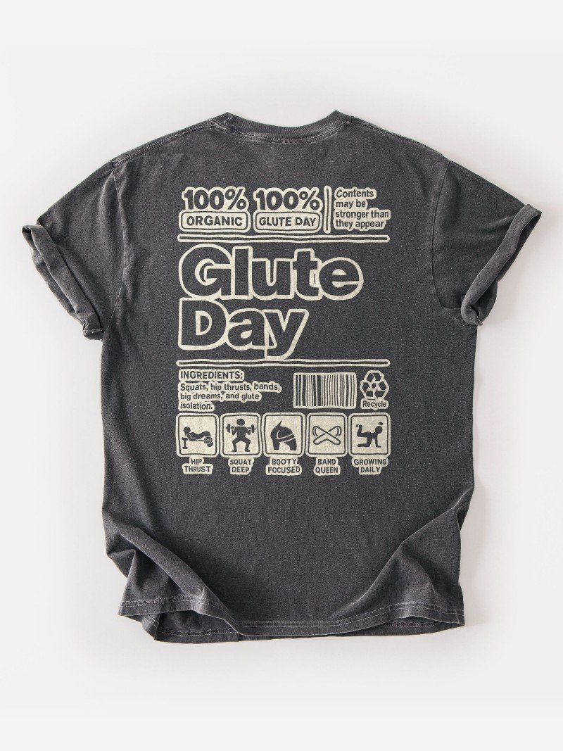 Glute Day Oversized Gym Tee | Leg Day Shirt product image (1)