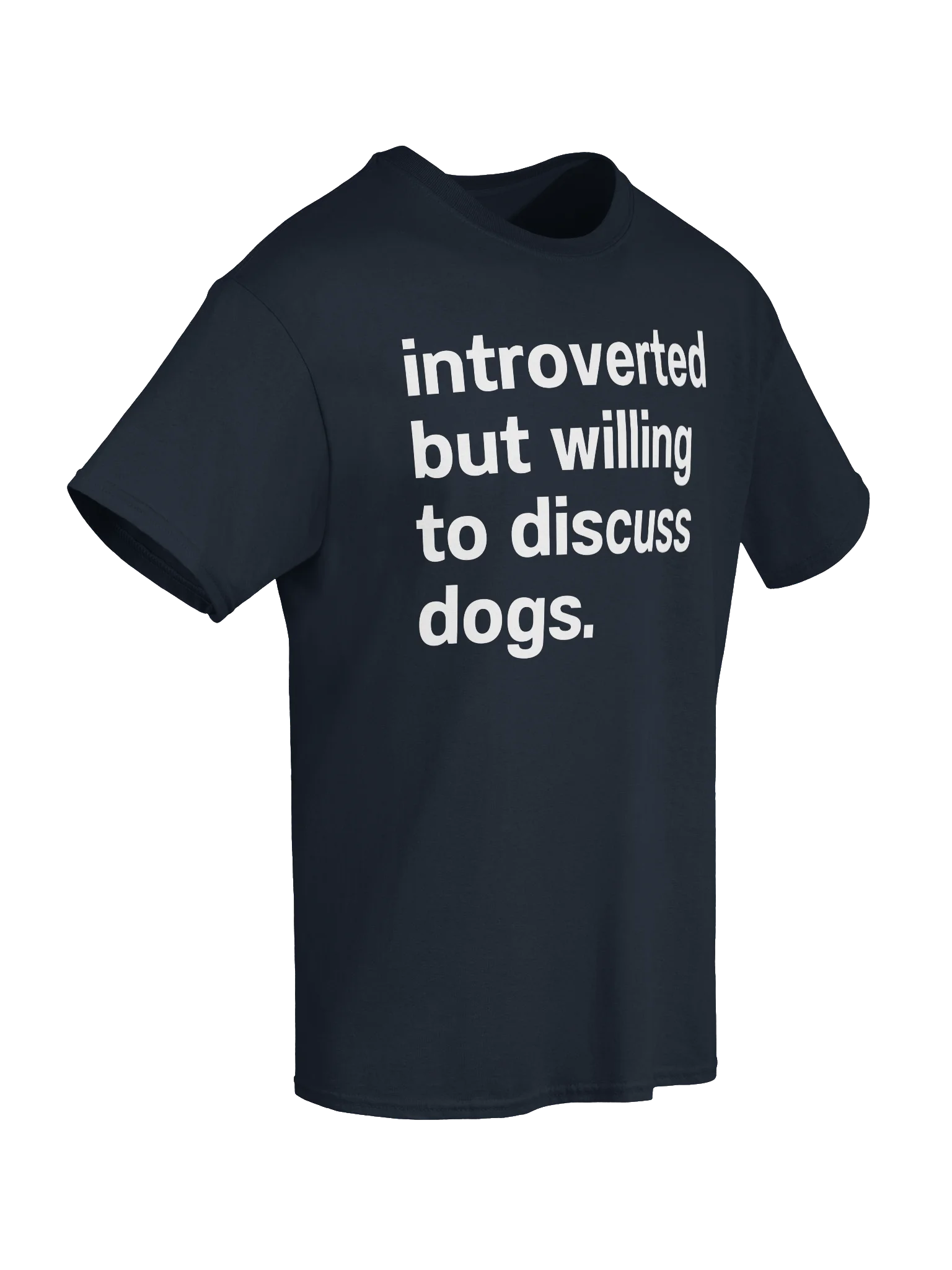 introverted but willing to discuss dogs. Unisex Shirt product image (68)