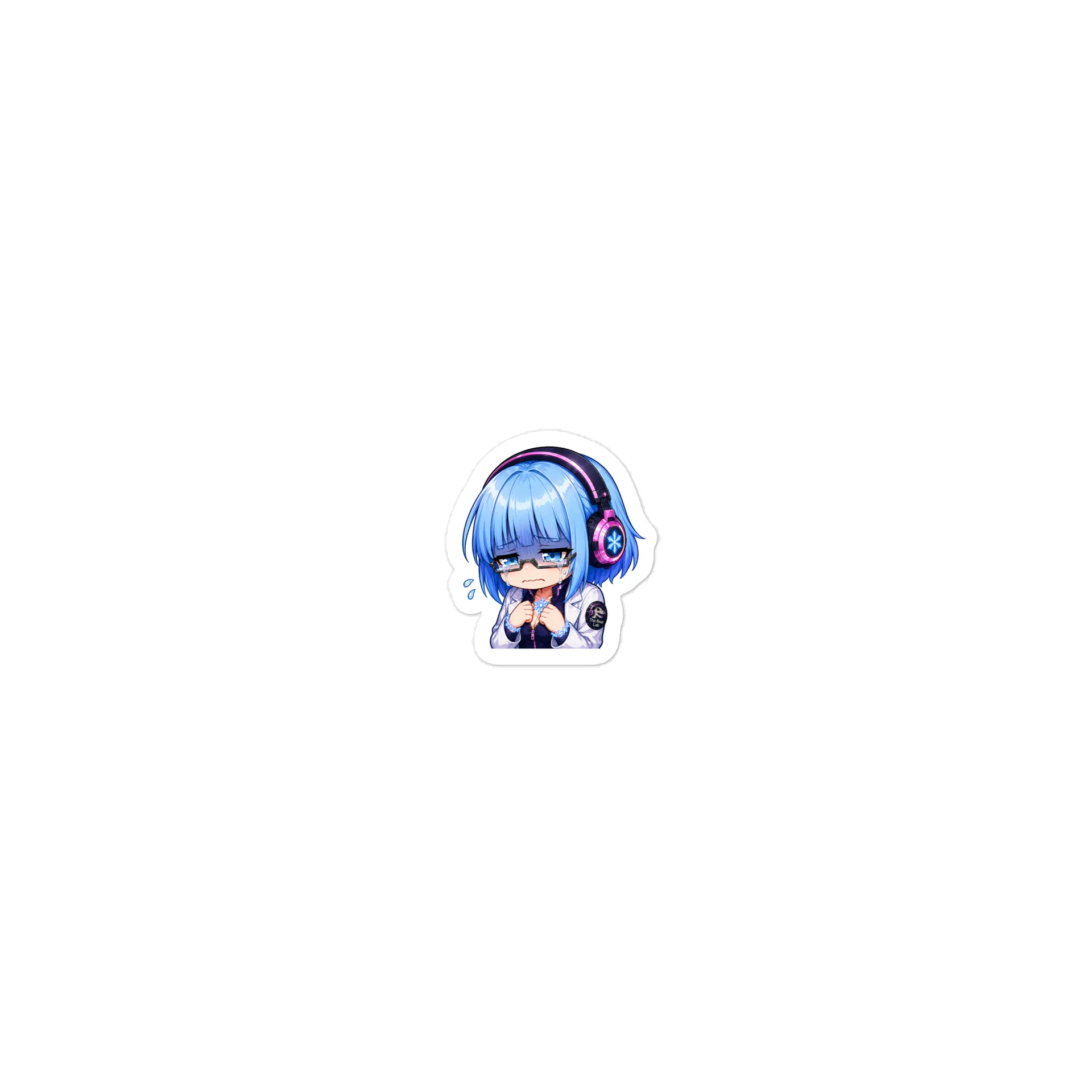 Lady Frost Sad Emote - Die Cut Sticker product image (2)