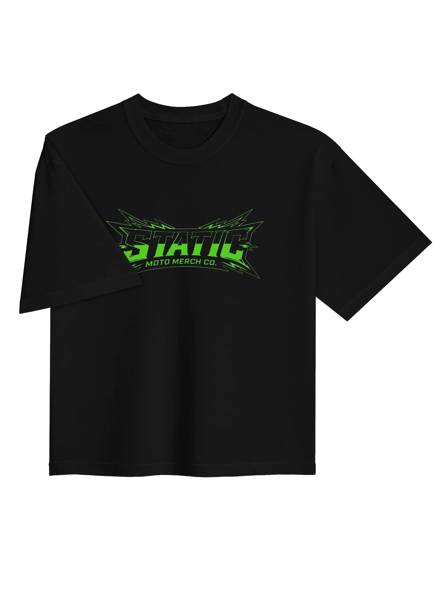 womens mid high waisted tee green logo product image (5)