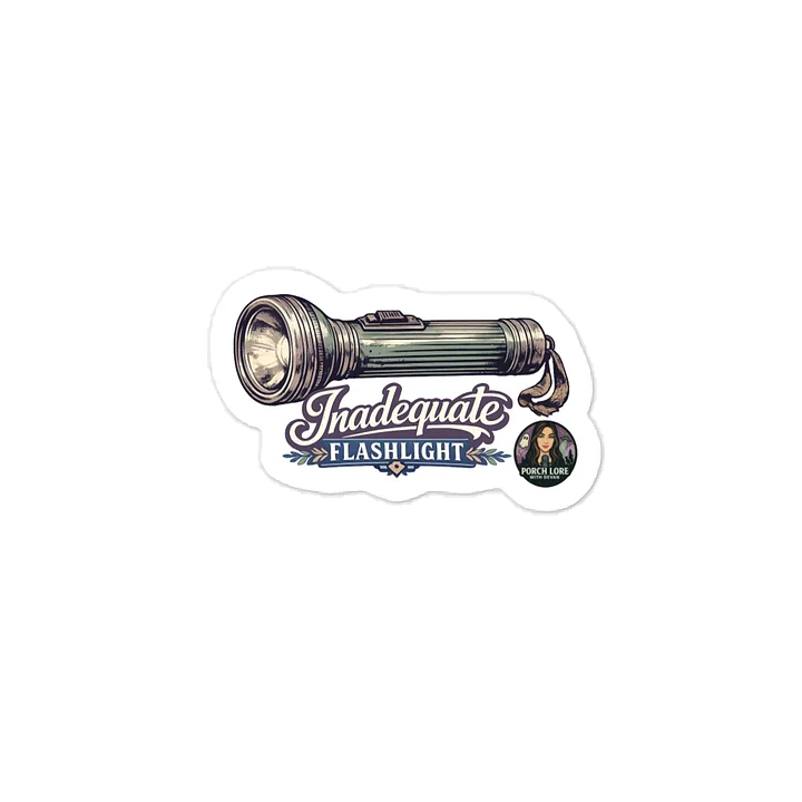INADEQUATE FLASHLIGHT VINYL DECAL product image (1)