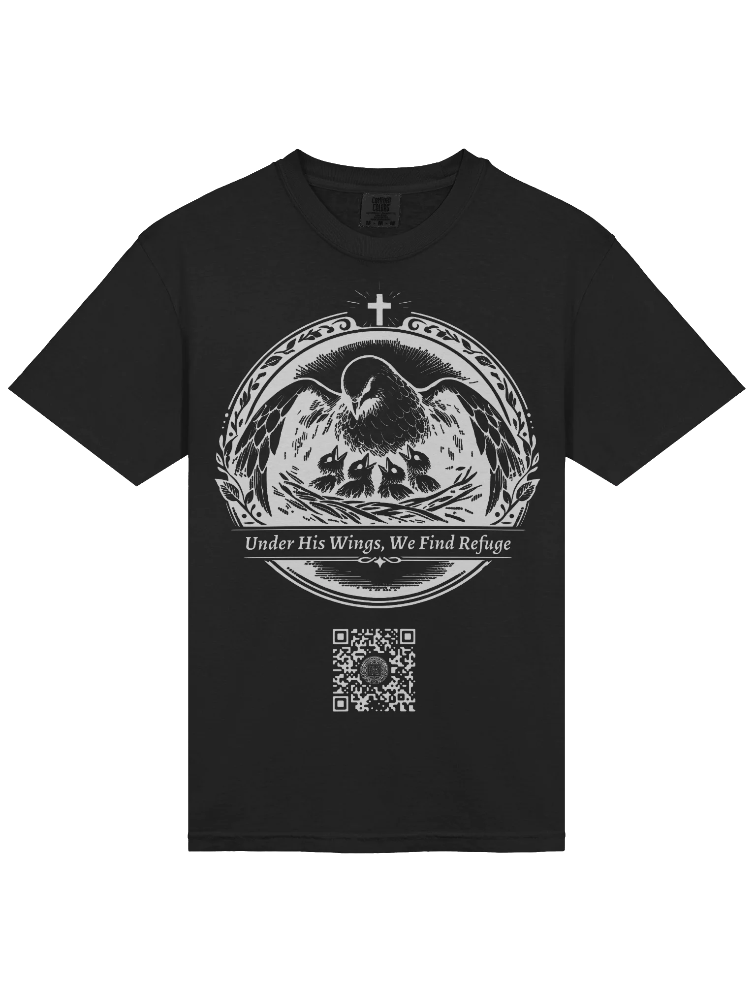 Sheltered and Nurtured (White on Black/Color) product image (3)