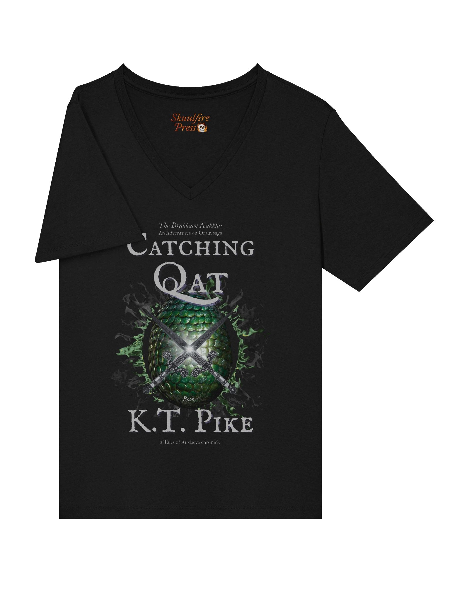 Catching Oat Book Cover V-Neck Tee product image (5)