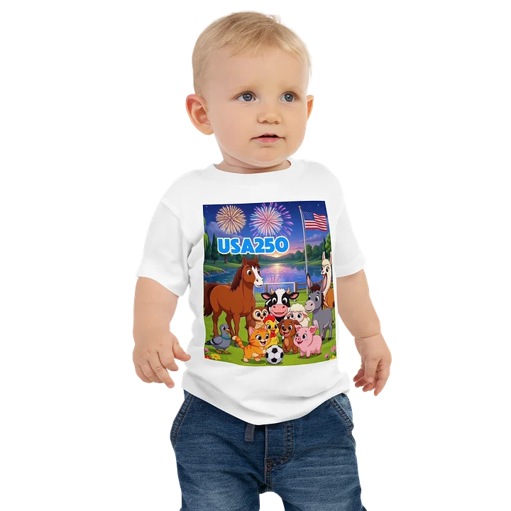 USA250 Farm Friends Baby Tee product image (1)
