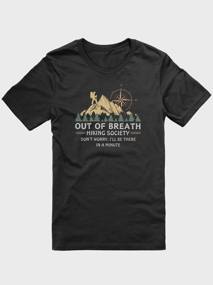 Out of Breath Hiking Society Dark Unisex Jersey Short Sleeve Tee product image (1)