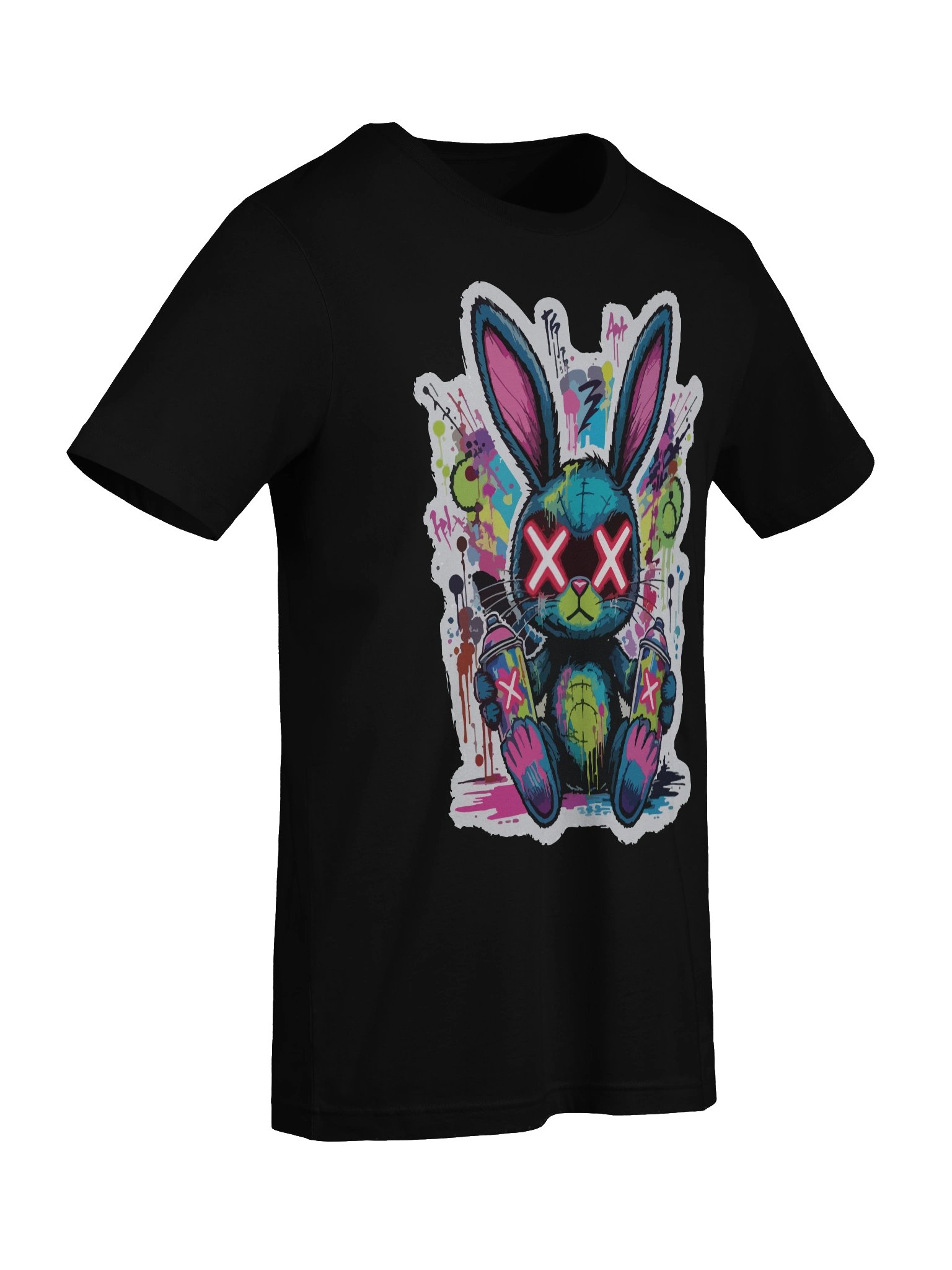 Graffiti Bunny Spray Paint T-Shirt - Unisex T-Shirt – Premium Printed T-Shirt for Everyday Casual & Streetwear product image (9)