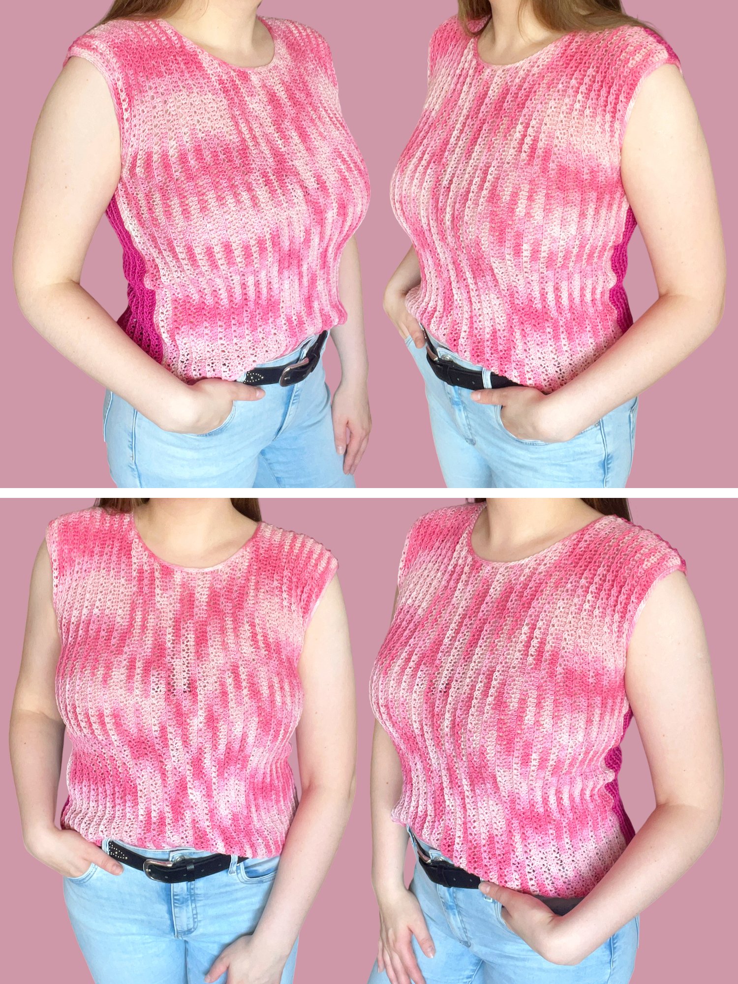 Crochet Pattern: "Mesh Dreams" Top, Sizes XS-4X product image (2)