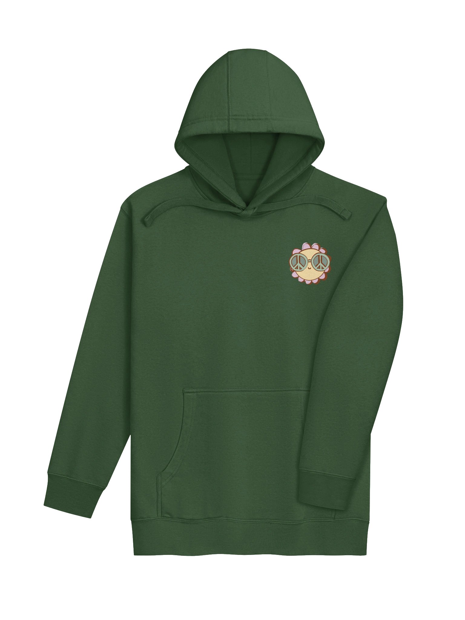 Peace & Love Hoodie | 70s Hippie VW Van Front & Back Design product image (4)