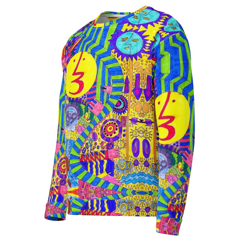 Abstract Colourful Doodles Unisex Sweatshirt product image (7)