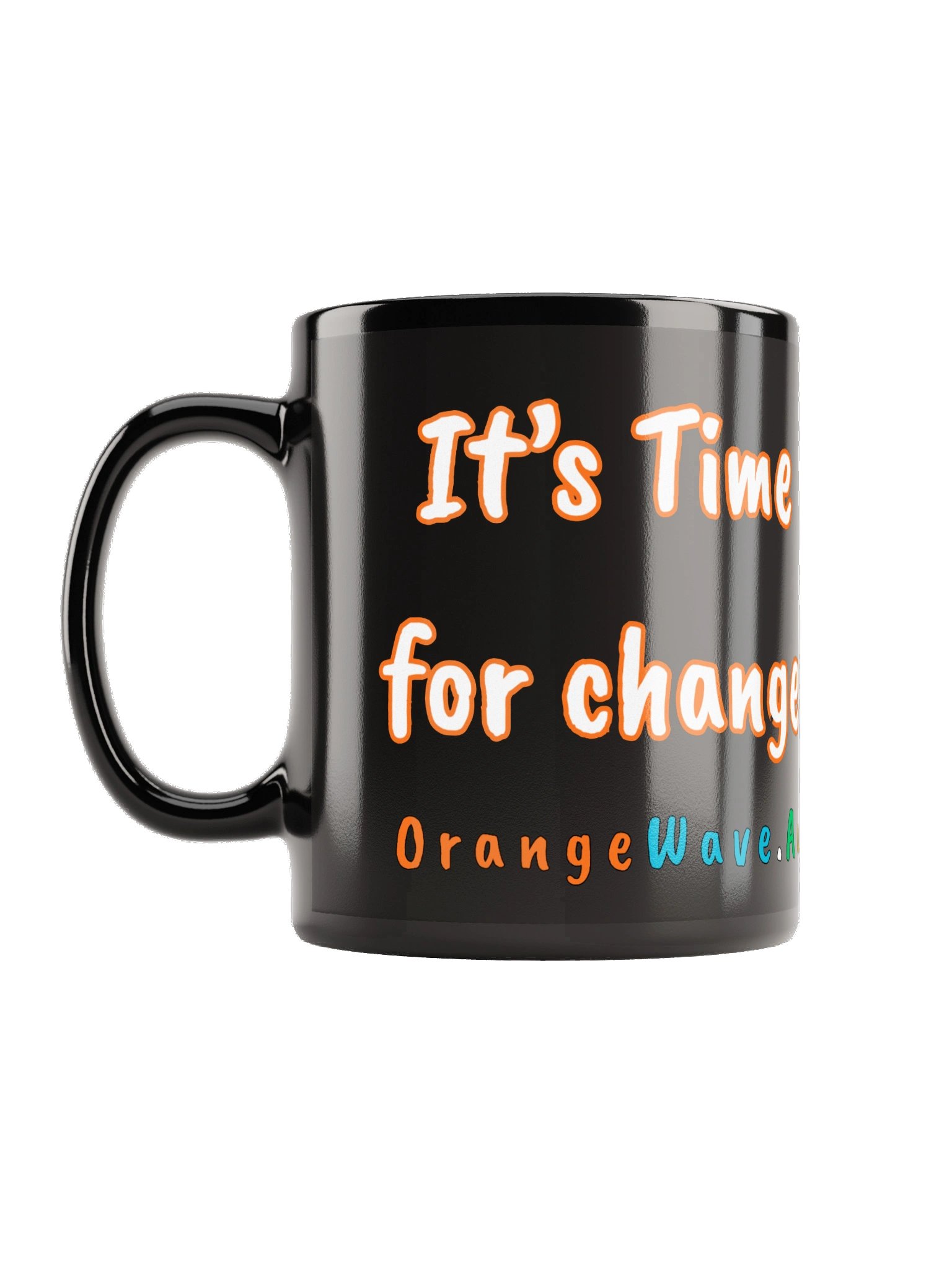 Emoji gIirs - It’s Time for Change Black Mug product image (2)