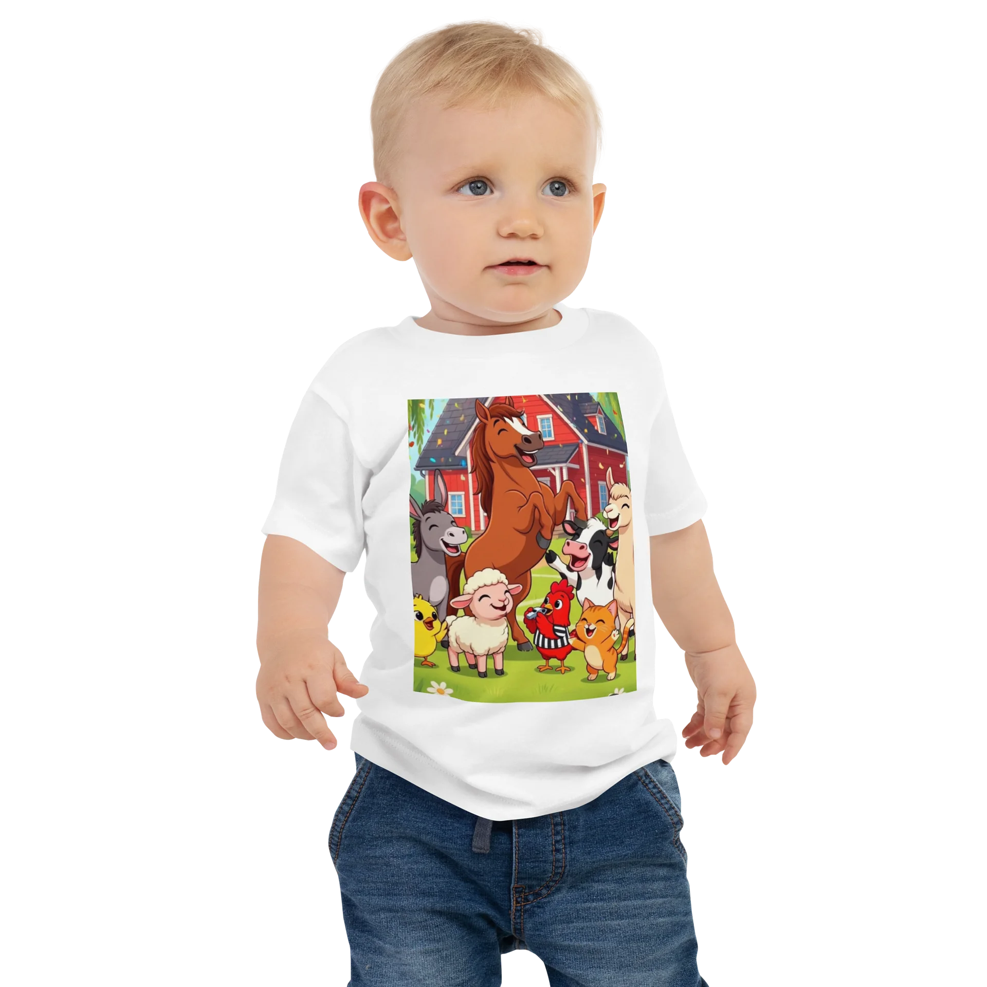 Happy Farm Friends Baby Tee product image (1)