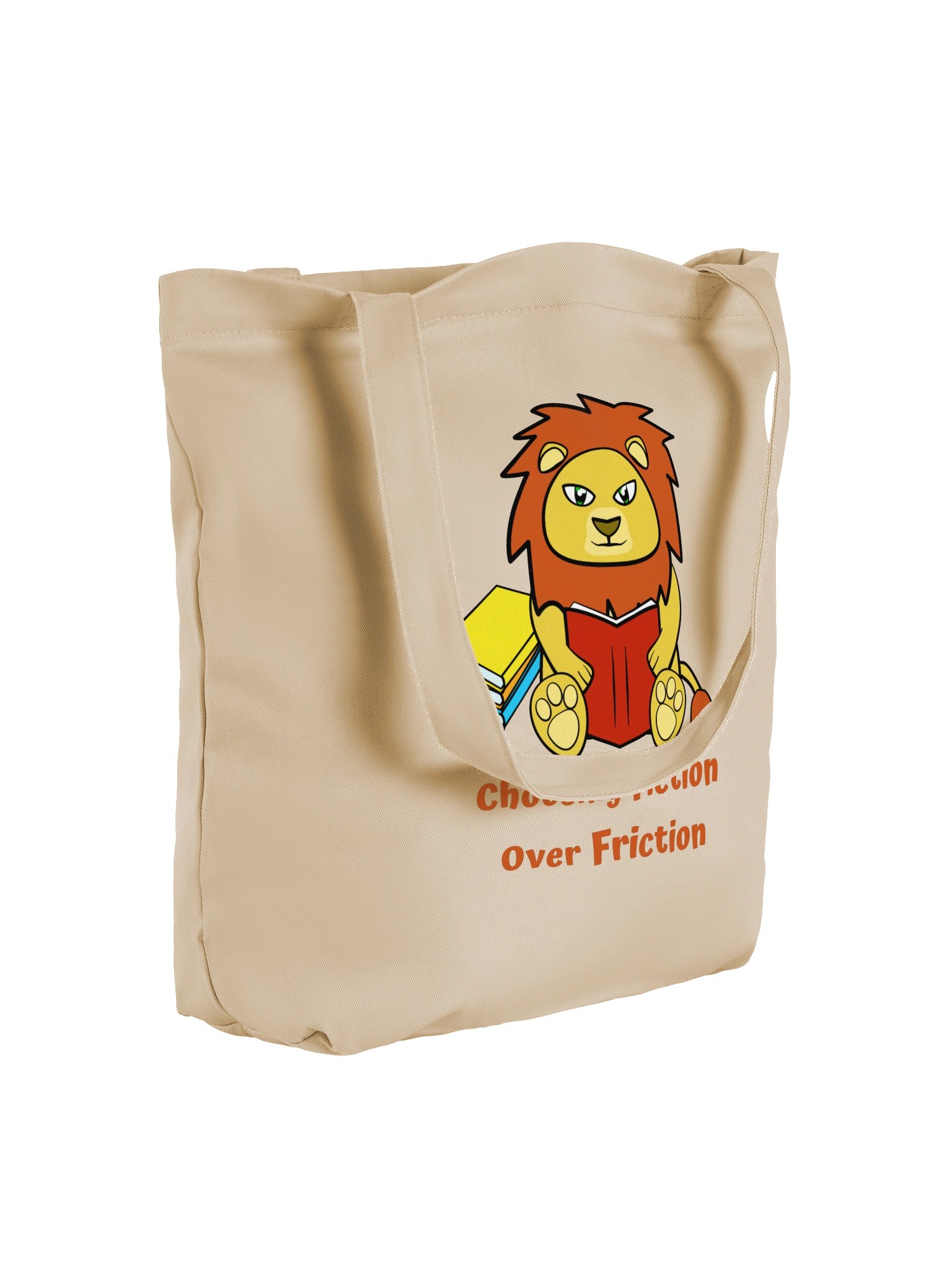 Choosing Fiction Over Friction – Lonely Lion Tote Bag product image (4)