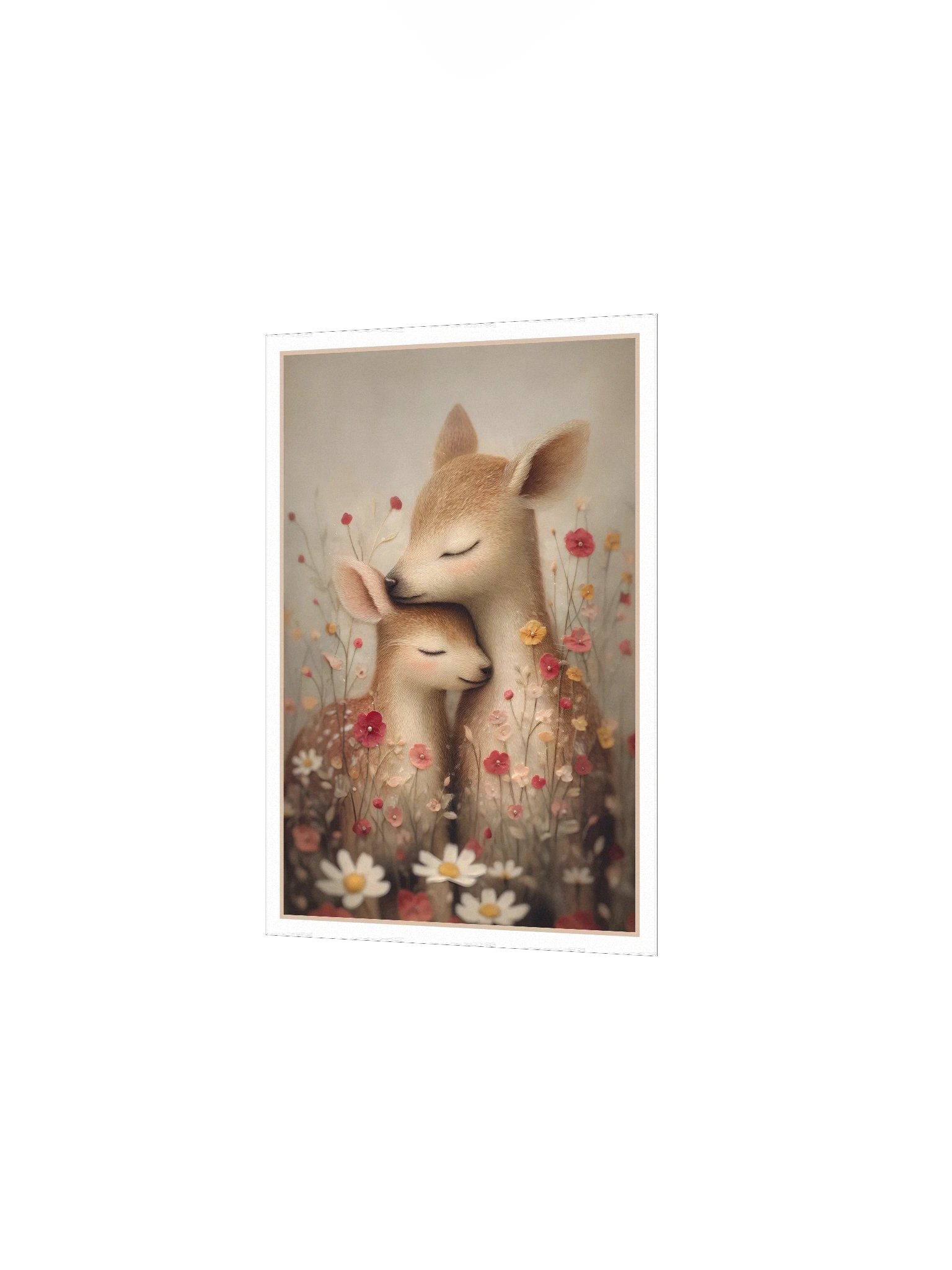 Mommy and Baby Deer Woodland Print product image (4)