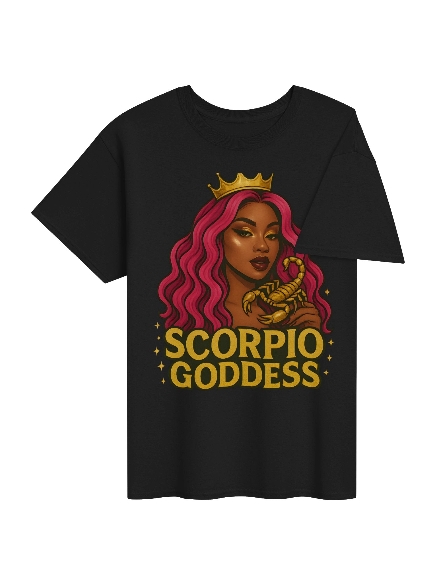 Scorpio Goddess Pink Hair Tee product image (40)