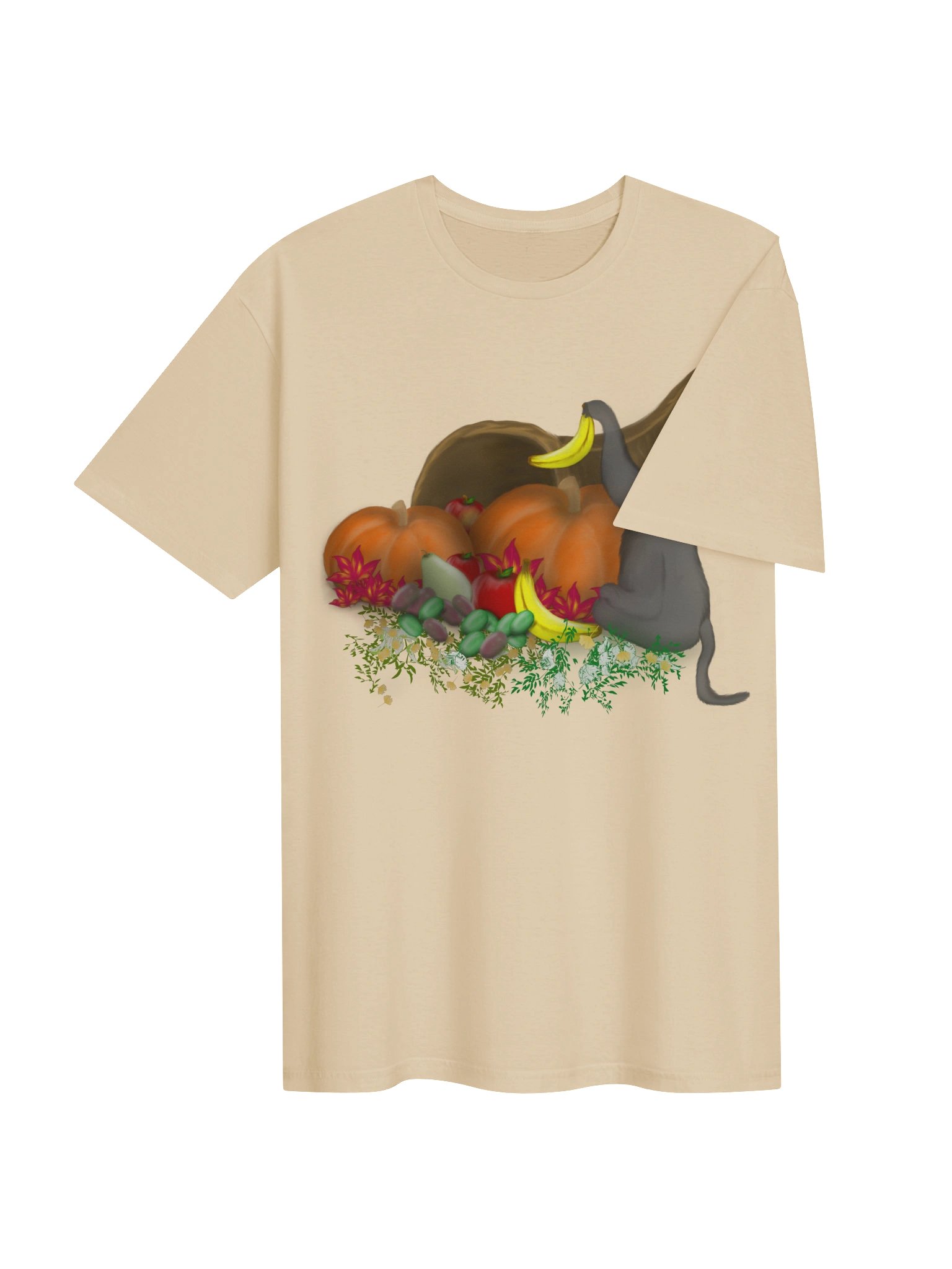 Monkey and Cornucopia T-Shirt. Unisex Gildan Softstyle T-Shirt product image (3)