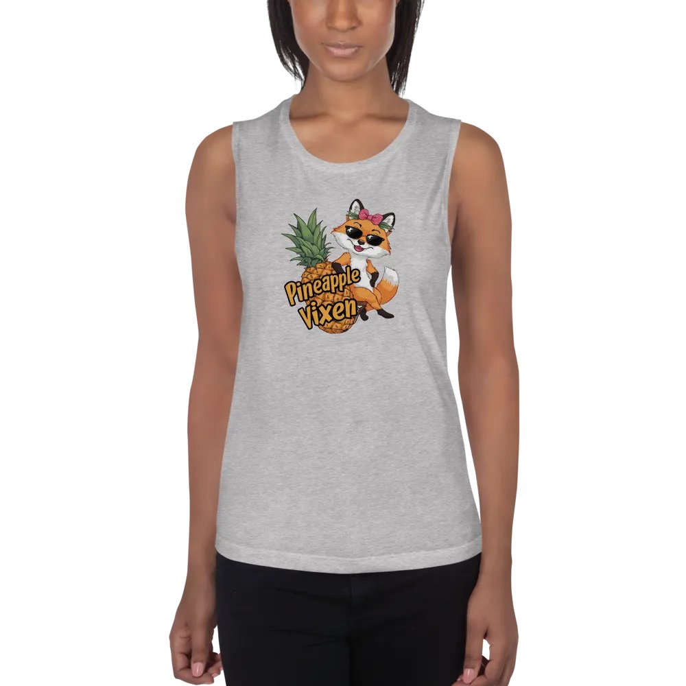 Pineapple Vixen Swinger Wife Women's Flowy Tank product image (9)