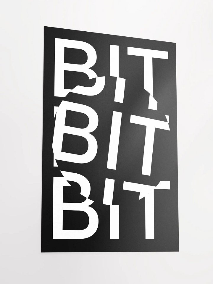 Bit Coin Poster (black) product image (2)