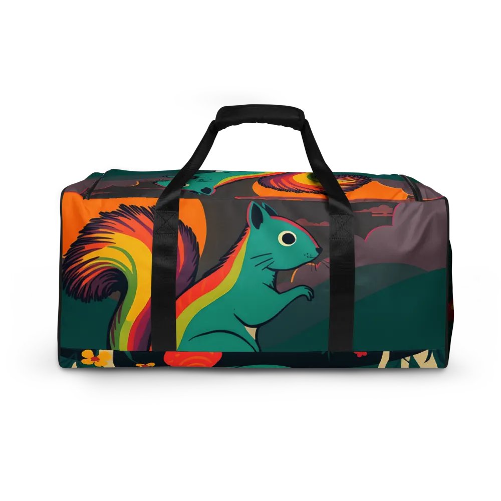 Rainbow Squirrel All-Over Duffle Bag product image (4)