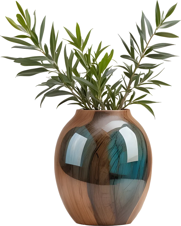 Harmony of Nature – Decorative Vase PNG product image (1)