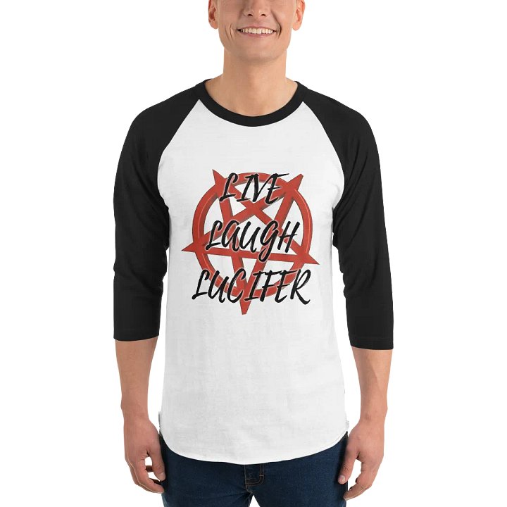 Live Laugh Lucifer Baseball Tees Light Torso Colors product image (1)