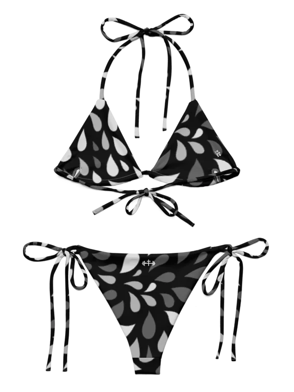 His House String Bikini Set - Black Wave product image (10)