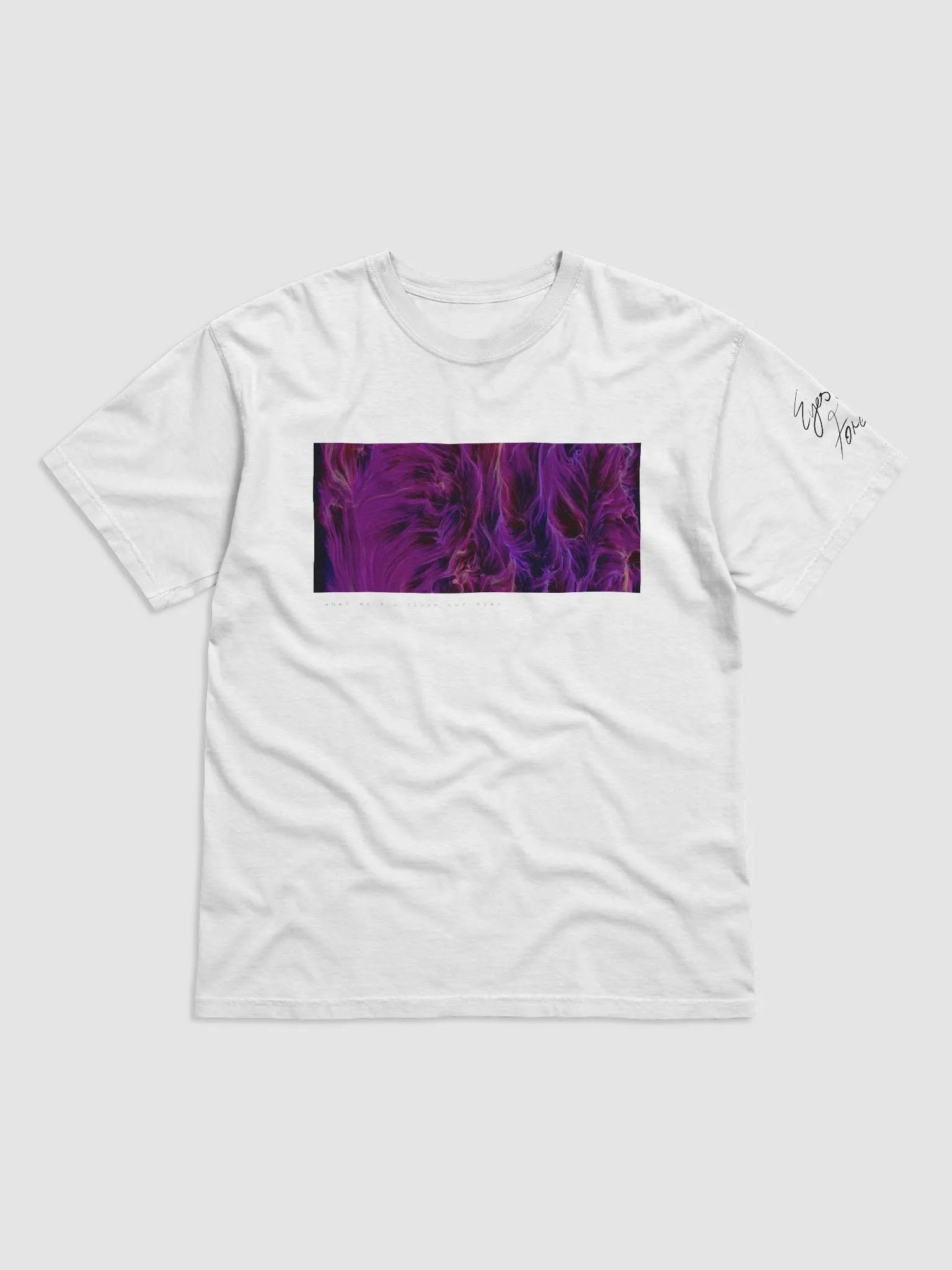When We All Close Our Eyes - Artwork Tee (White) product image (1)